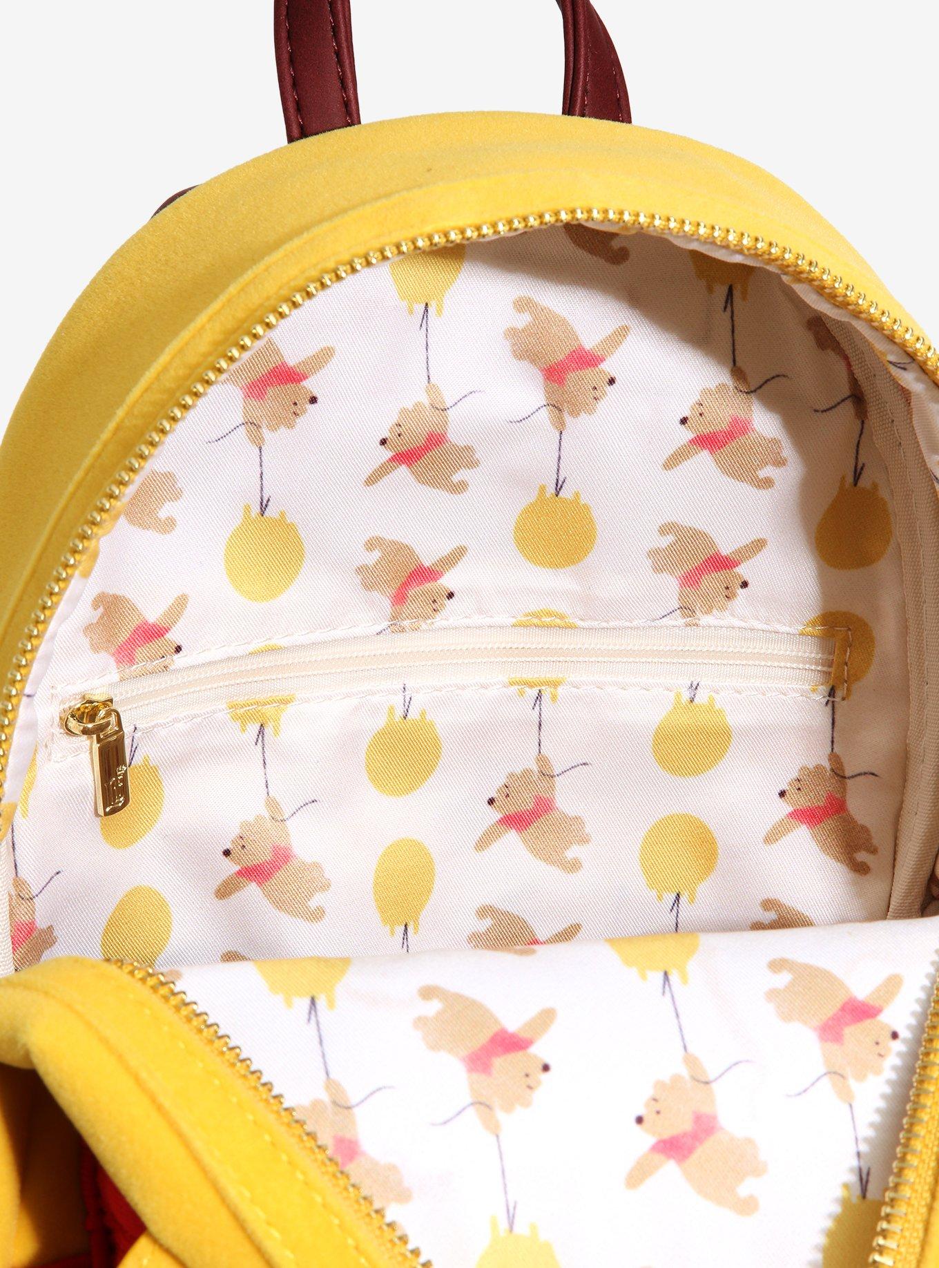 Loungefly Disney Winnie the Pooh Floral Crown Flocked Mini Backpack - BoxLunch Exclusive, , alternate
