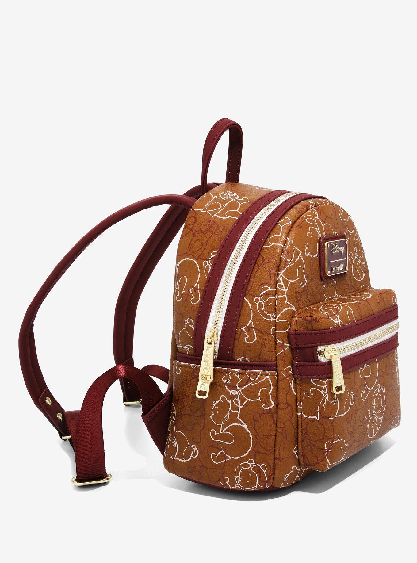 Loungefly Disney Winnie the Pooh Line Art Mini Backpack - BoxLunch Exclusive, , alternate