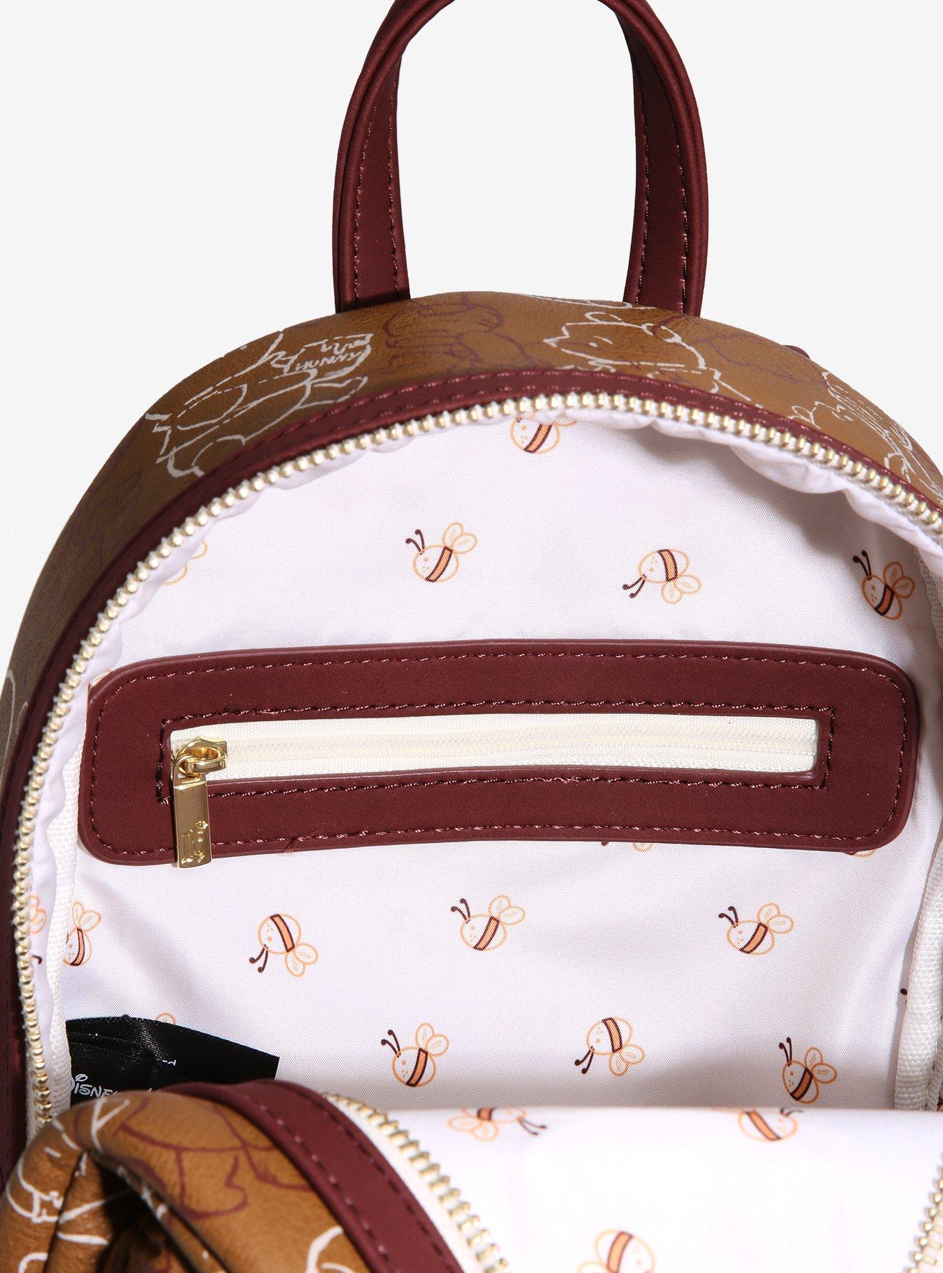 Loungefly Disney Winnie the Pooh Line Art Mini Backpack - BoxLunch Exclusive, , alternate