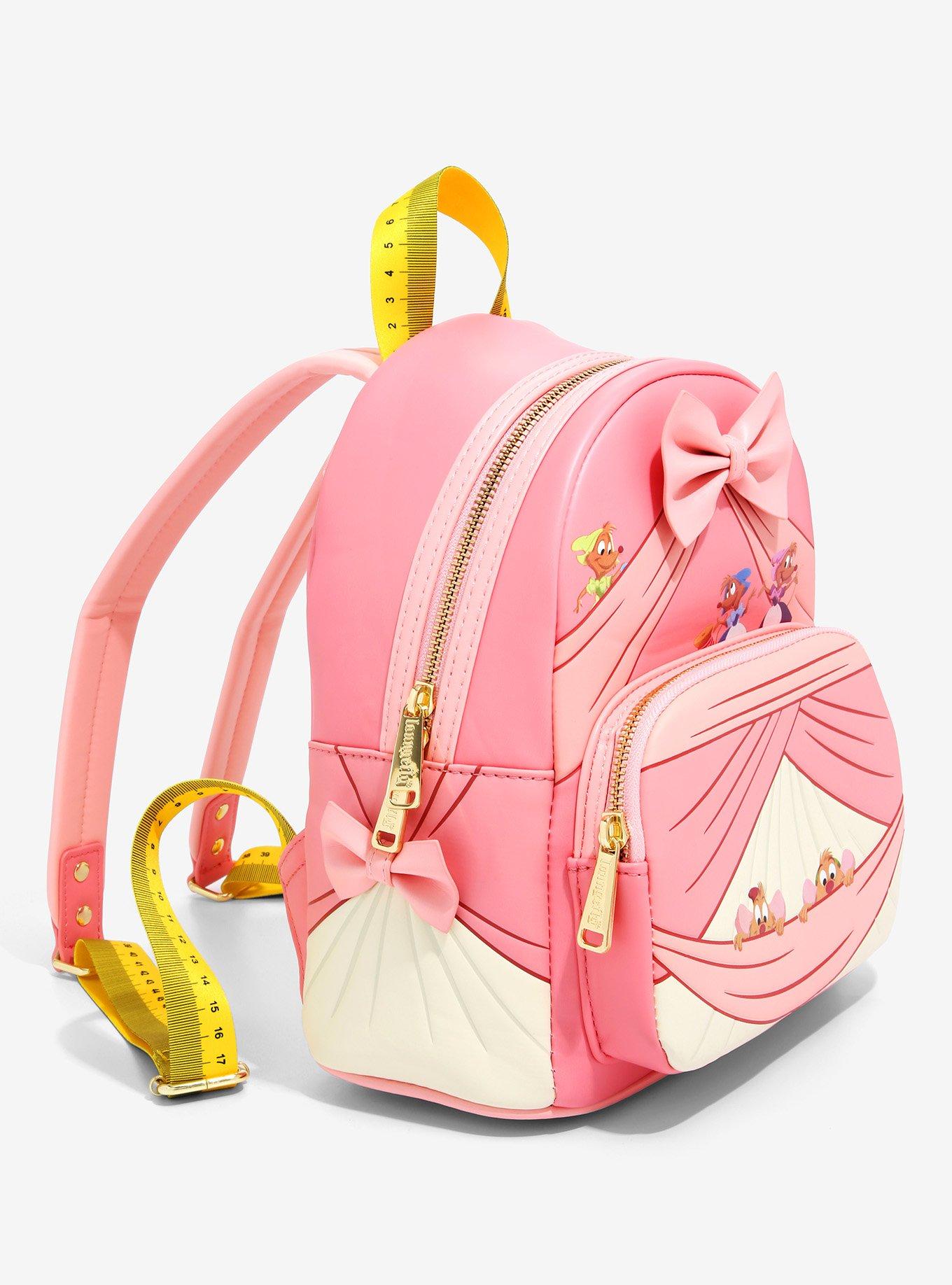 Loungefly Disney Cinderella Pink Dress Peek-a-Boo Mini Backpack, , alternate