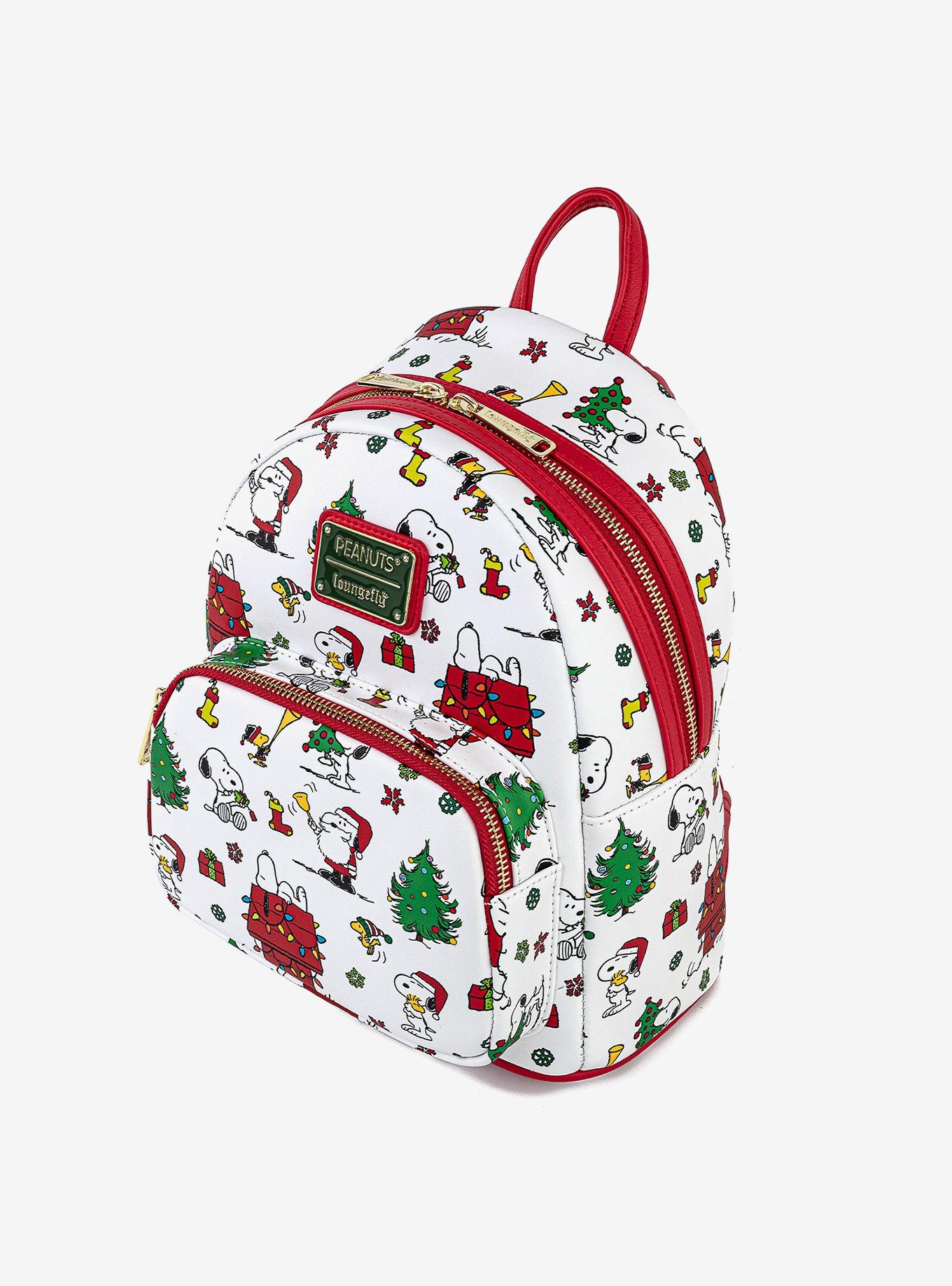 Loungefly Peanuts Snoopy & Woodstock Holiday Mini Backpack, , alternate