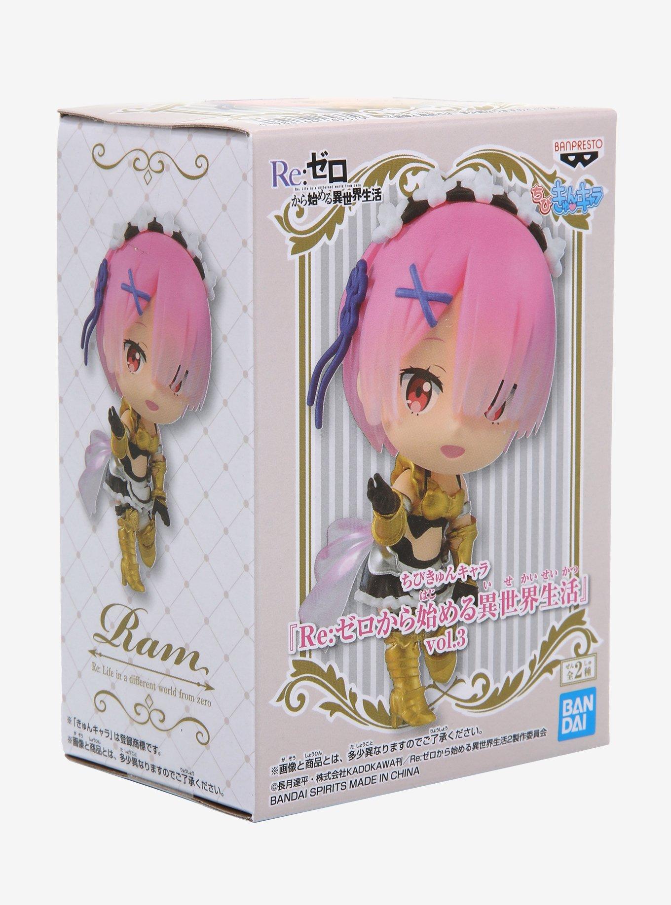 Banpresto Re:Zero Starting Life In Another World Chibi Kyun-Chara Vol.3 Ram (Ver.A) Mini Figure, , alternate