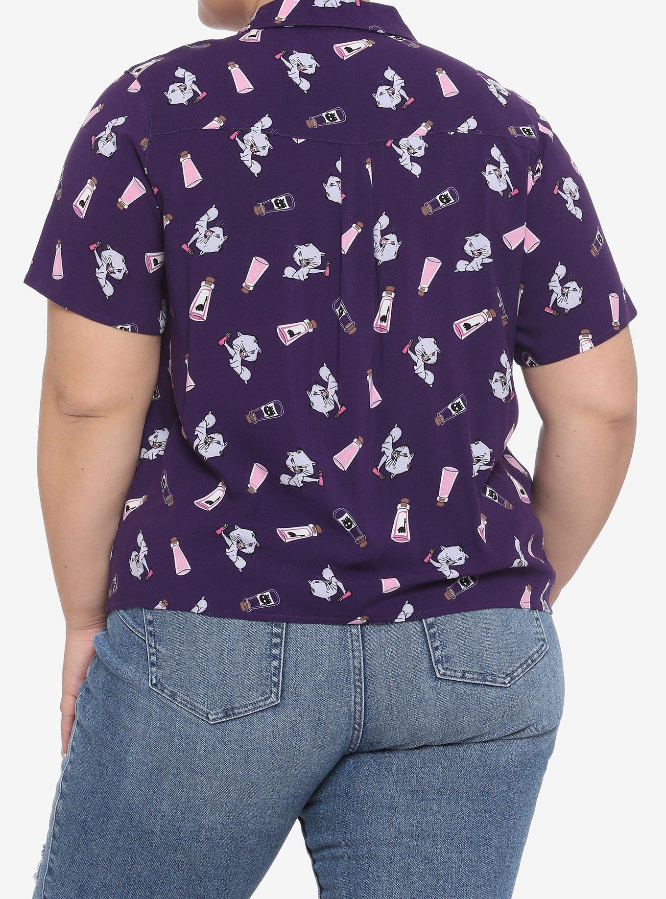 Disney The Emperor's New Groove Yzma & Potions Girls Woven Button-Up Plus Size, MULTI, alternate