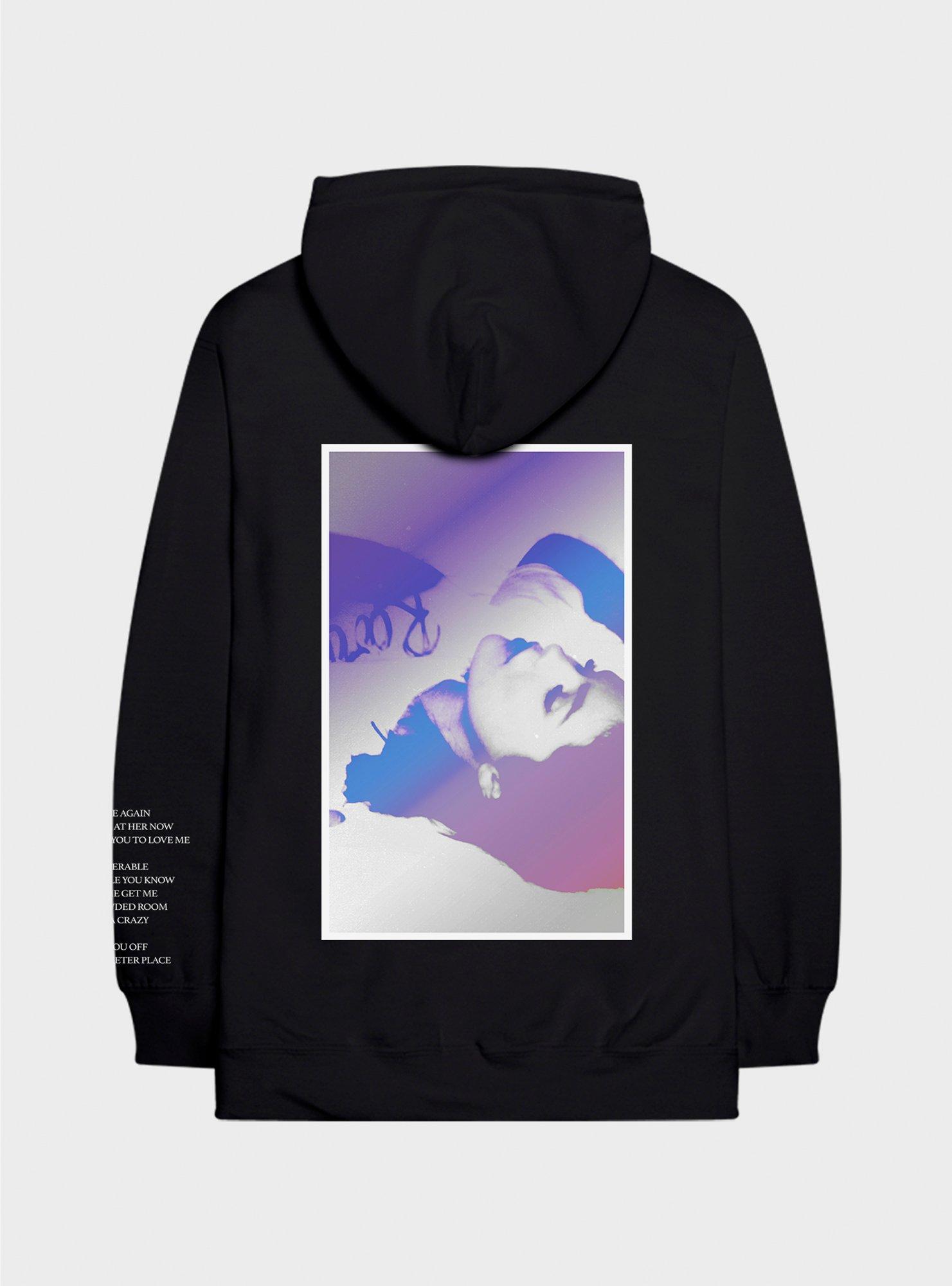 Selena Gomez Rare Girls Hoodie, BLACK, alternate