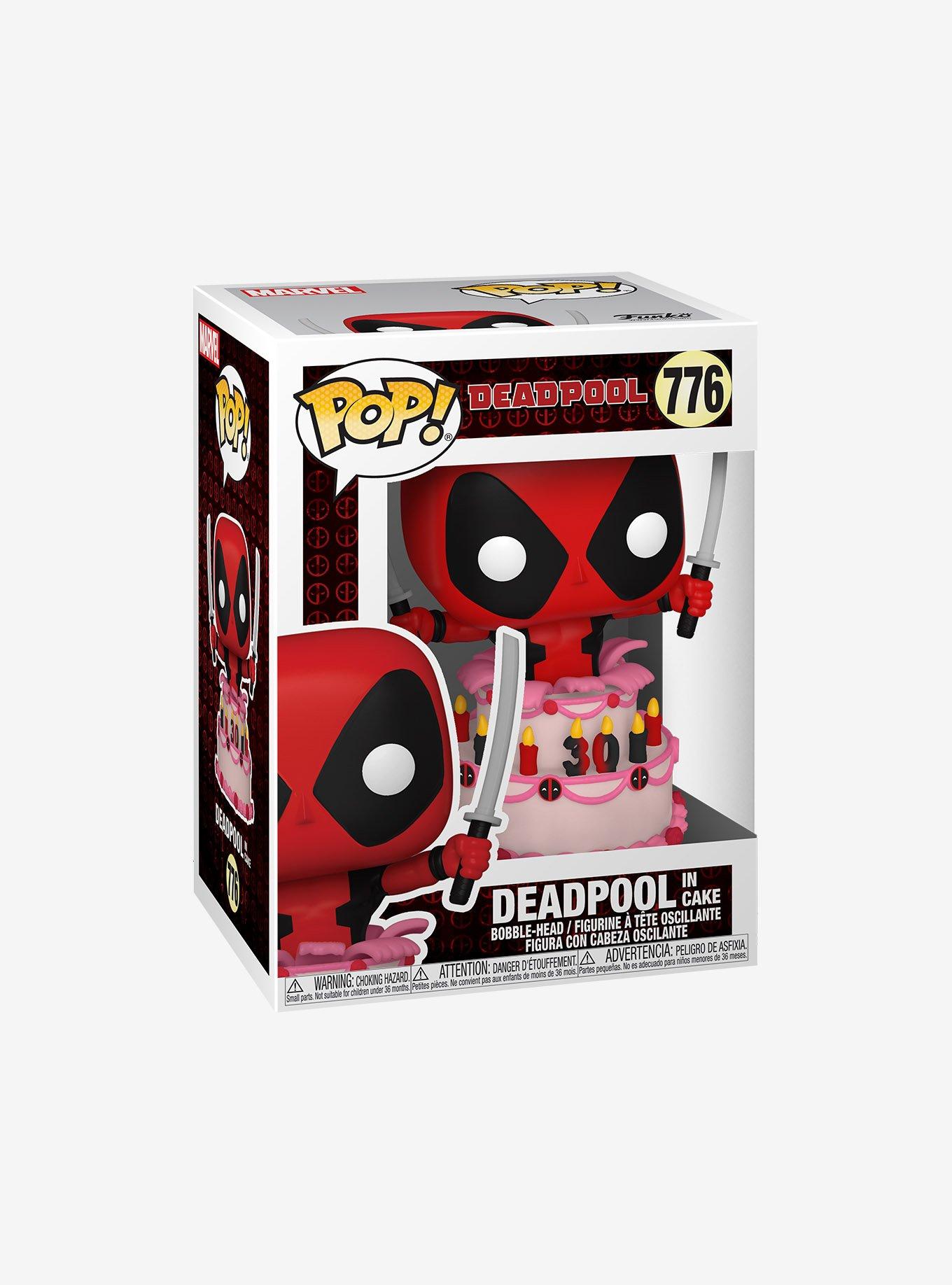 Funko Marvel Deadpool 30th Anniversary Pop! Deadpool (In Cake) Vinyl Bobble-Head, , alternate