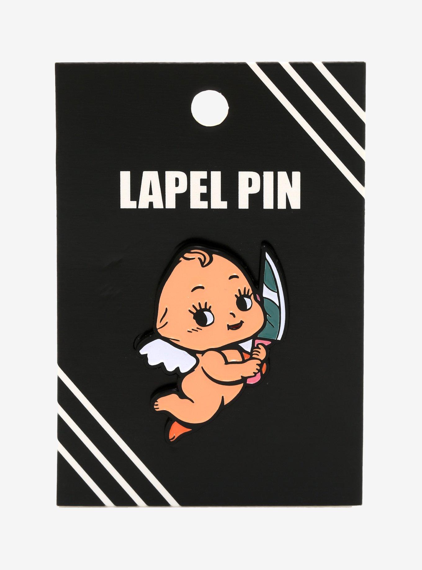 Cupid With Knife Enamel Pin, , alternate