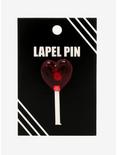 3D Heart Lollipop Lapel Pin, , alternate