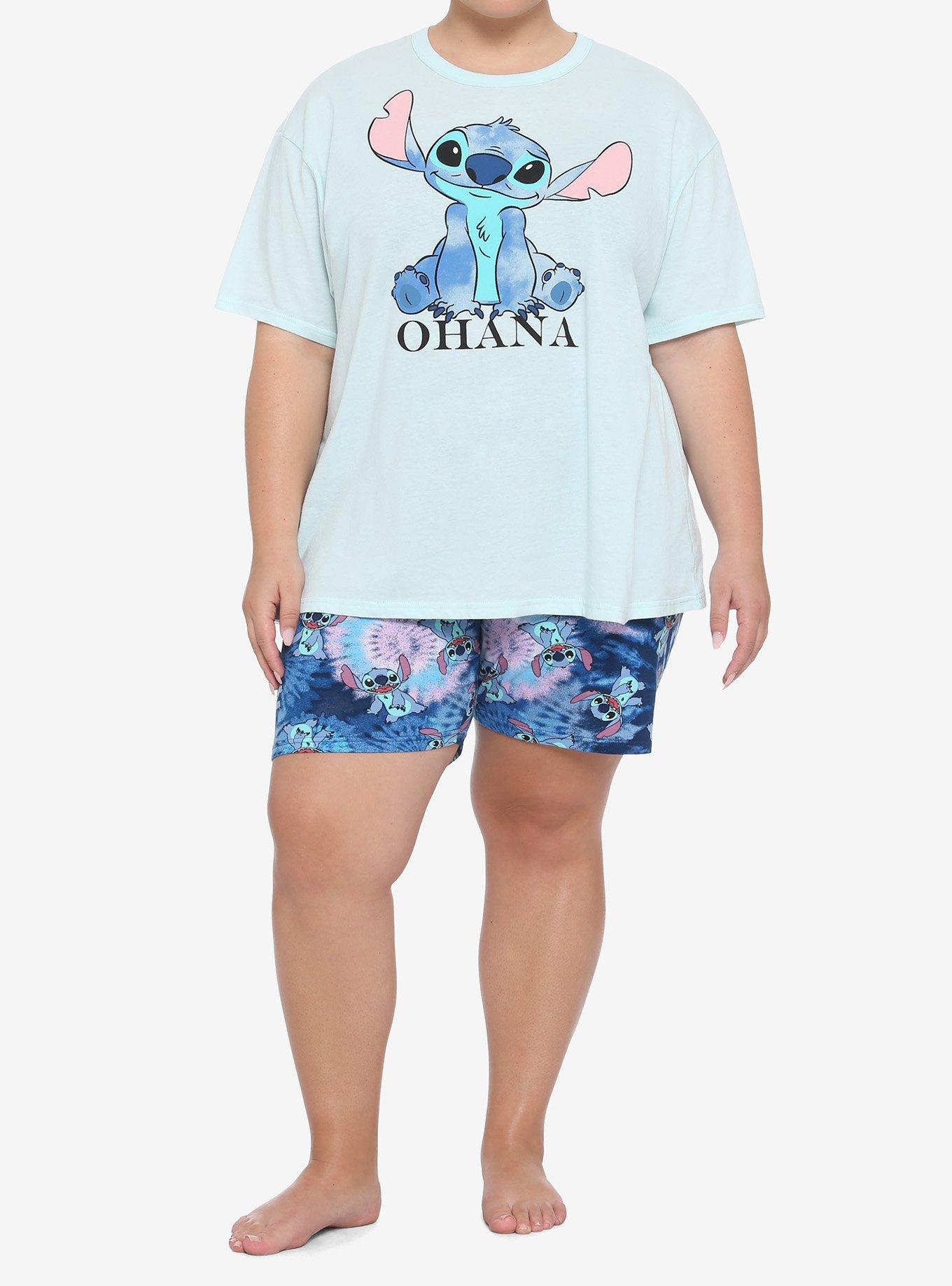 Disney Lilo & Stitch Ohana Girls Lounge Set Plus Size, BLUE, alternate