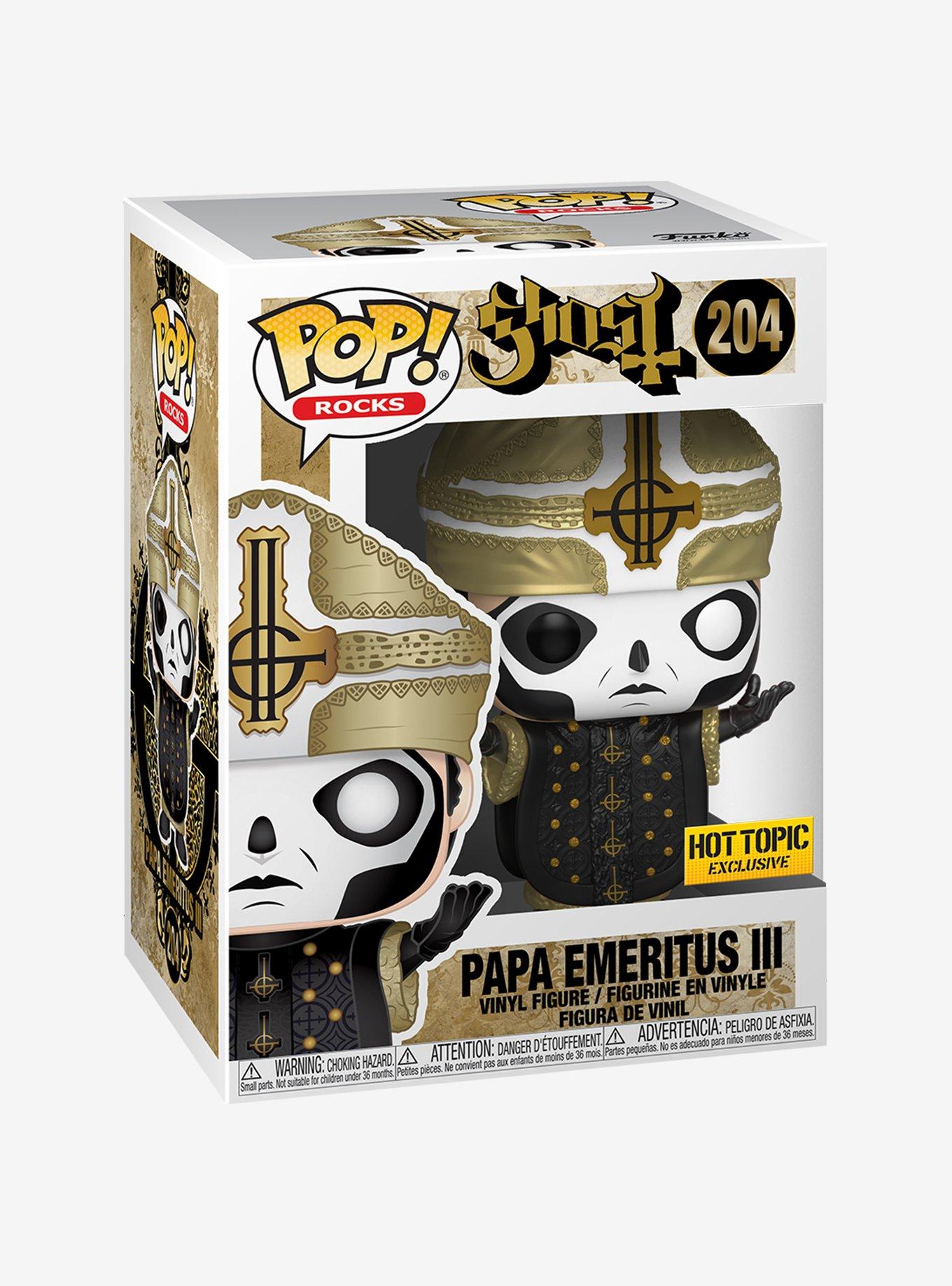 Funko Ghost Pop! Rocks Papa Emeritus III Vinyl Figure Hot Topic Exclusive, , alternate