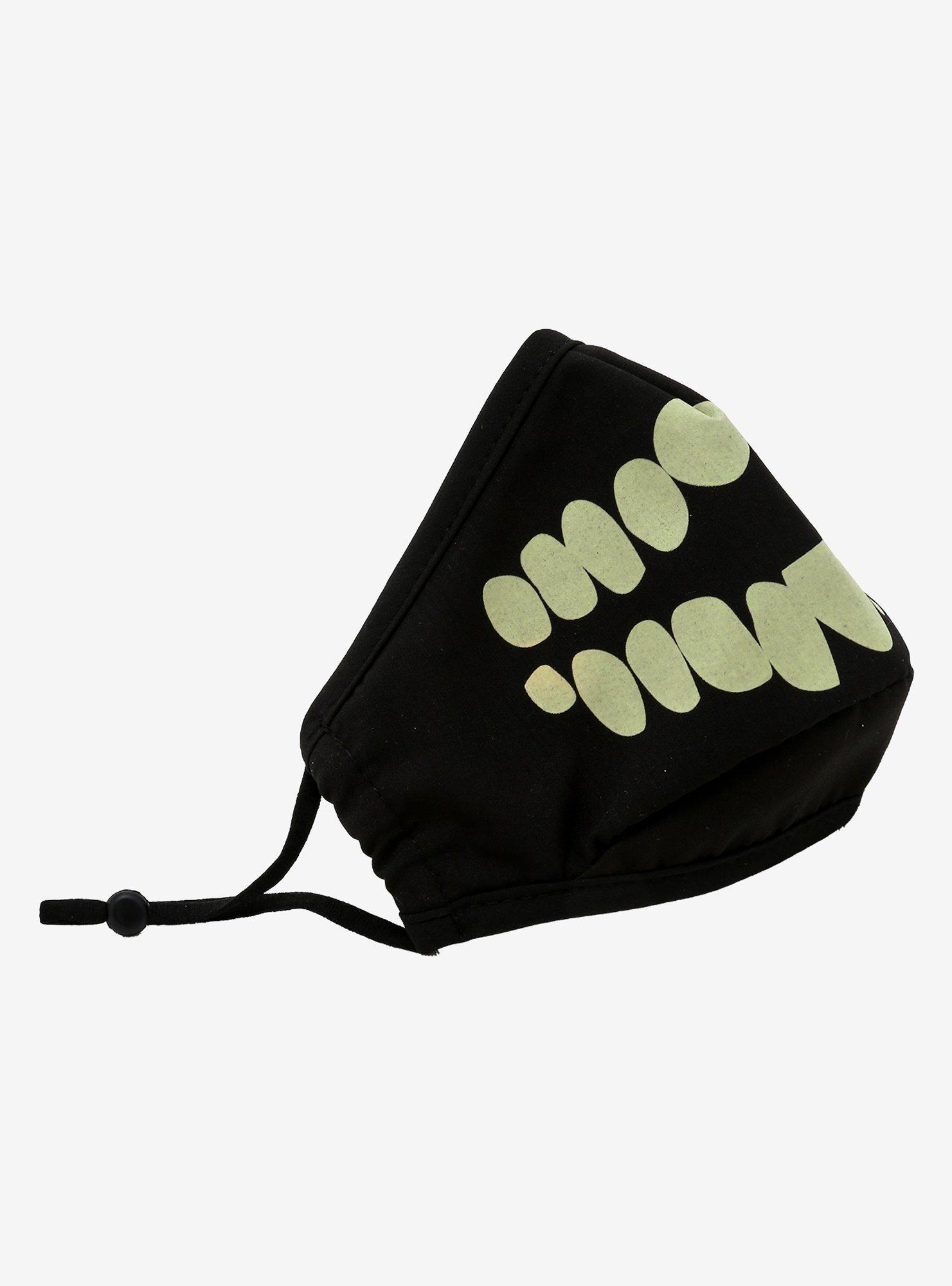 Skeleton Teeth Glow-In-The-Dark Fashion Face Mask, , alternate