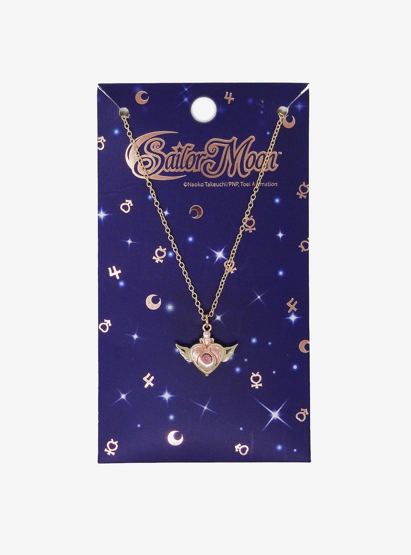 Sailor Moon Crisis Moon Compact Dainty Necklace, , alternate