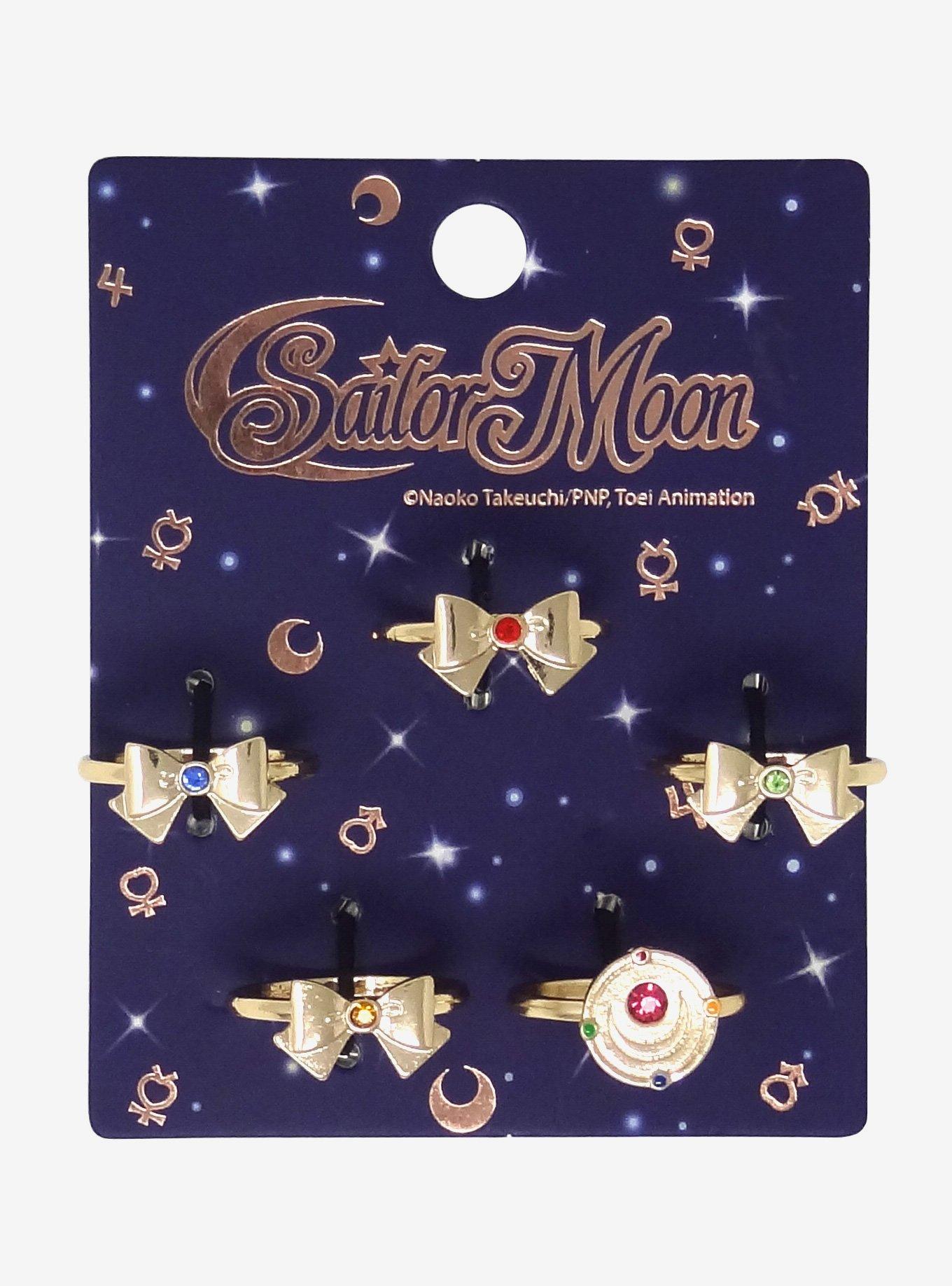 Sailor Moon Bows & Compact Ring Set, , alternate