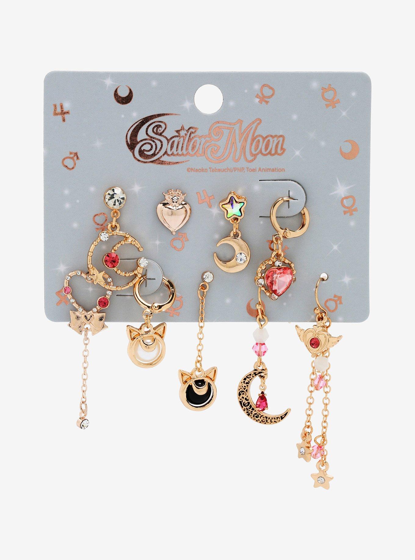 Sailor Moon Mix & Match Earring Set, , alternate