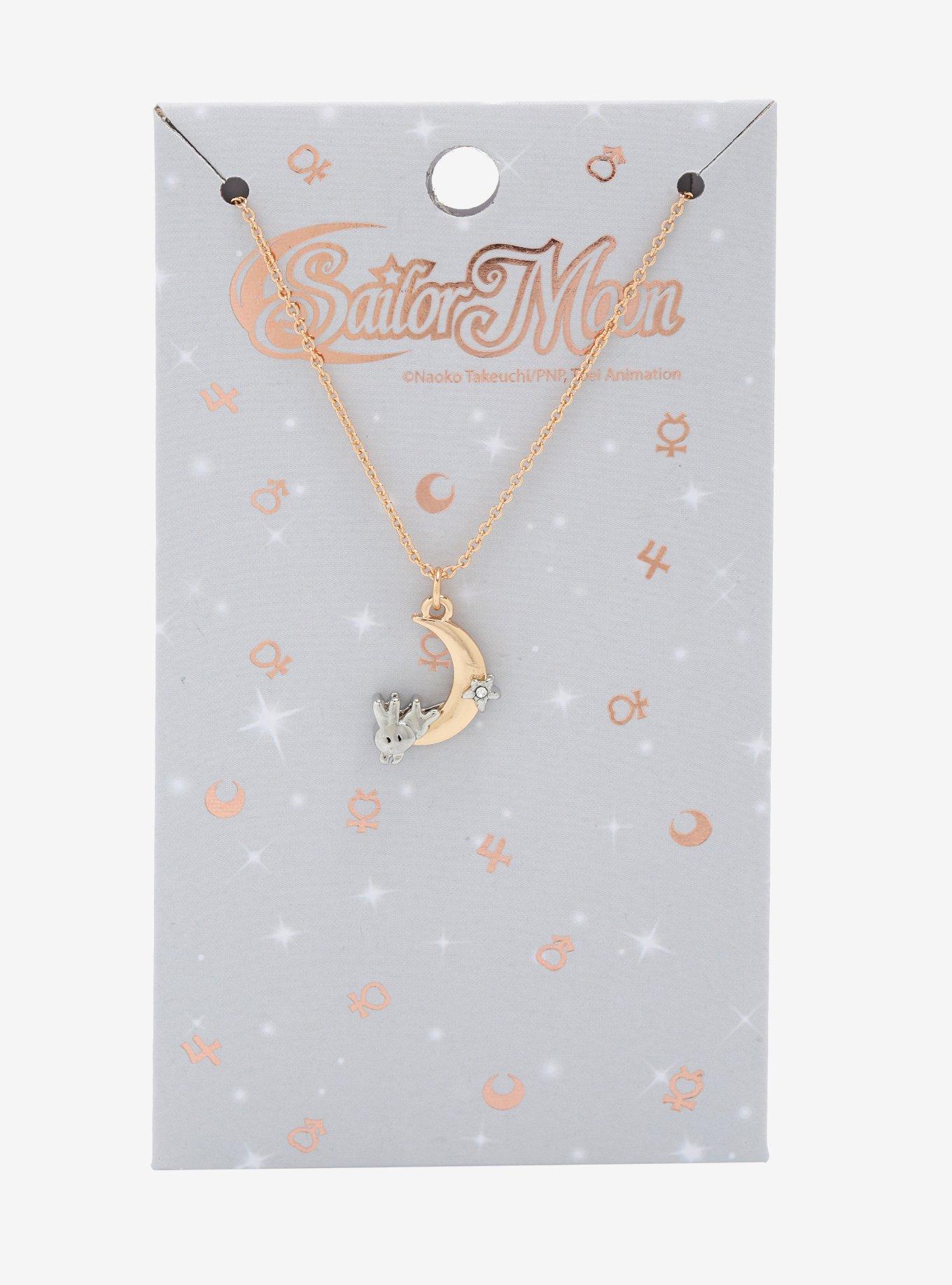 Sailor Moon Rabbit Moon Necklace, , alternate