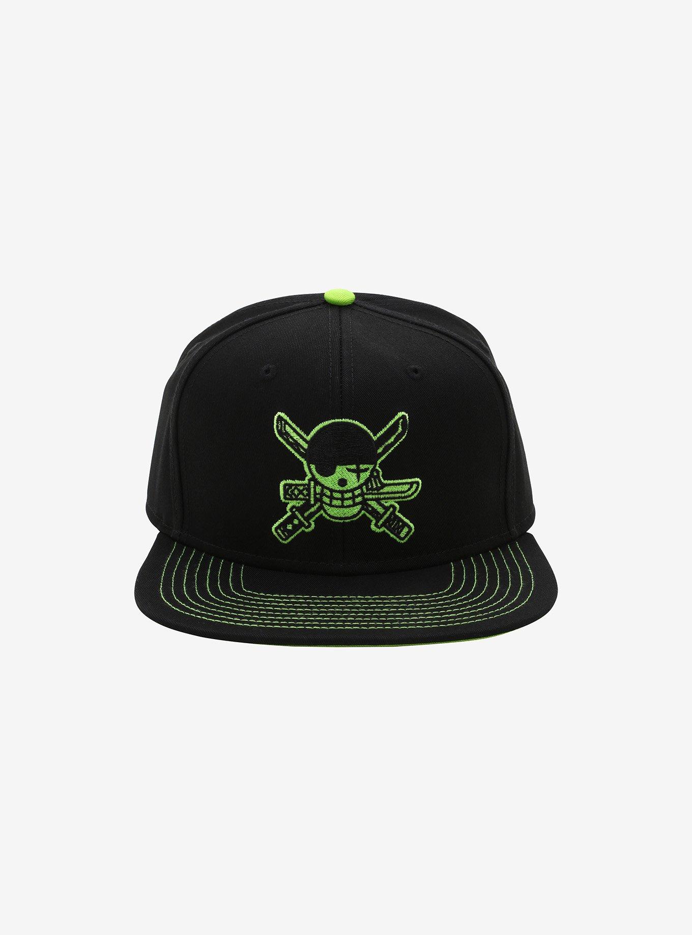 One Piece Zoro Jolly Roger Snapback Hat, , alternate