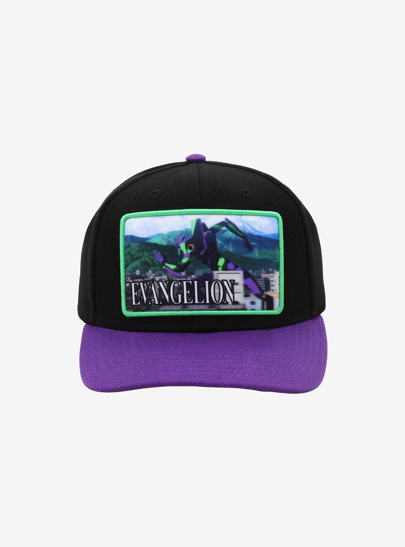 Neon Genesis Evangelion Eva Unit-01 Snapback Hat, , alternate