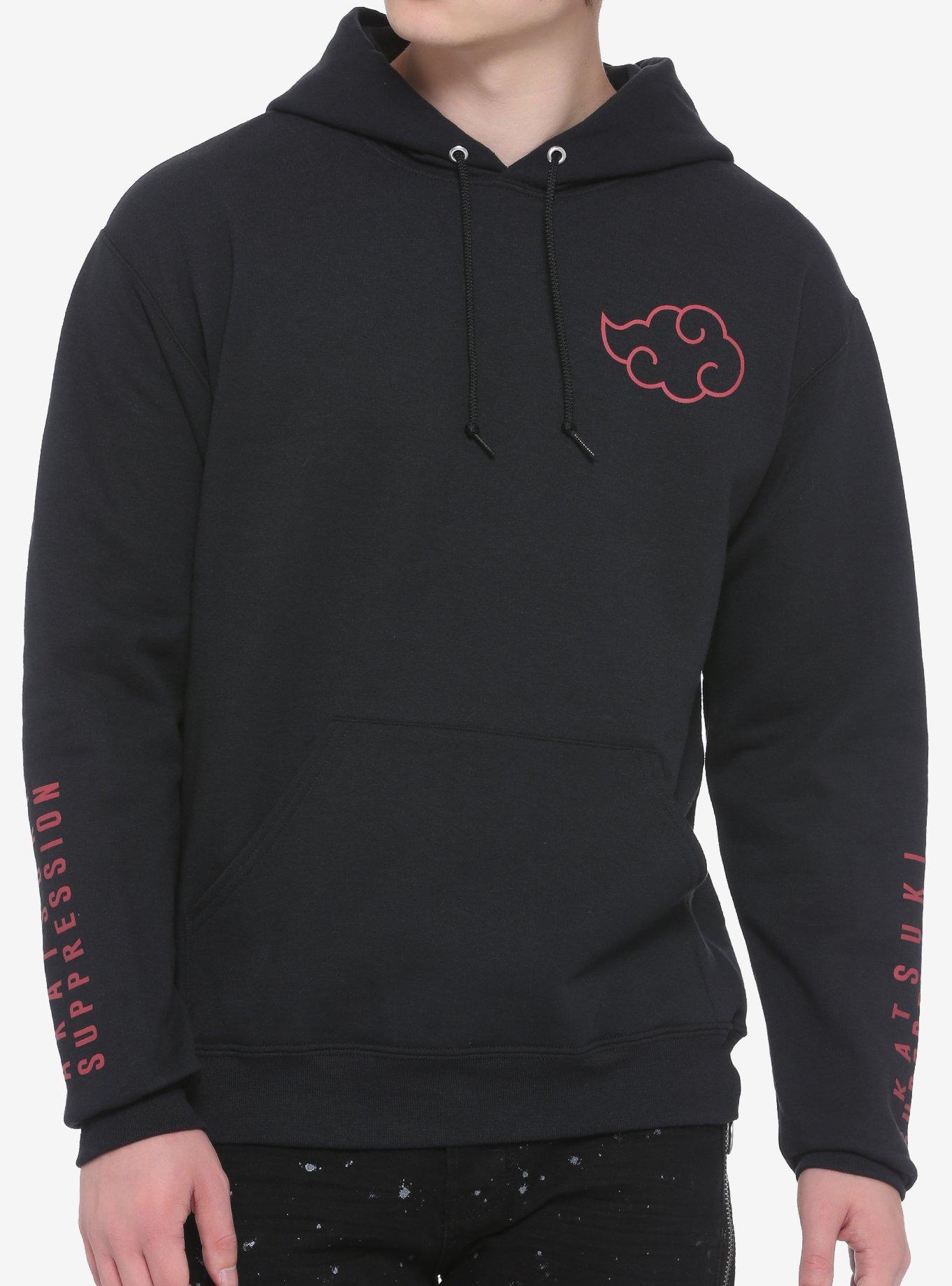 Naruto Shippuden Akatsuki Zombie Combo Hoodie, RED, alternate