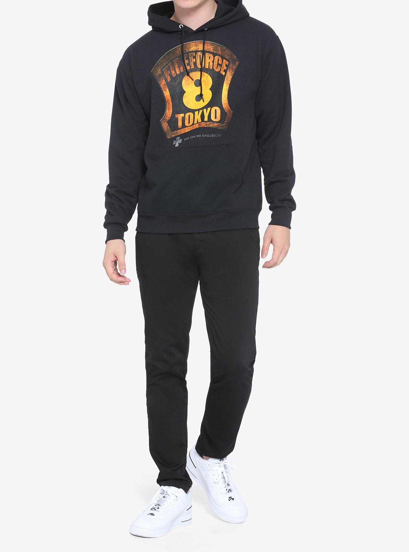 Fire Force 8th Company Logo Hoodie, ORANGE, alternate