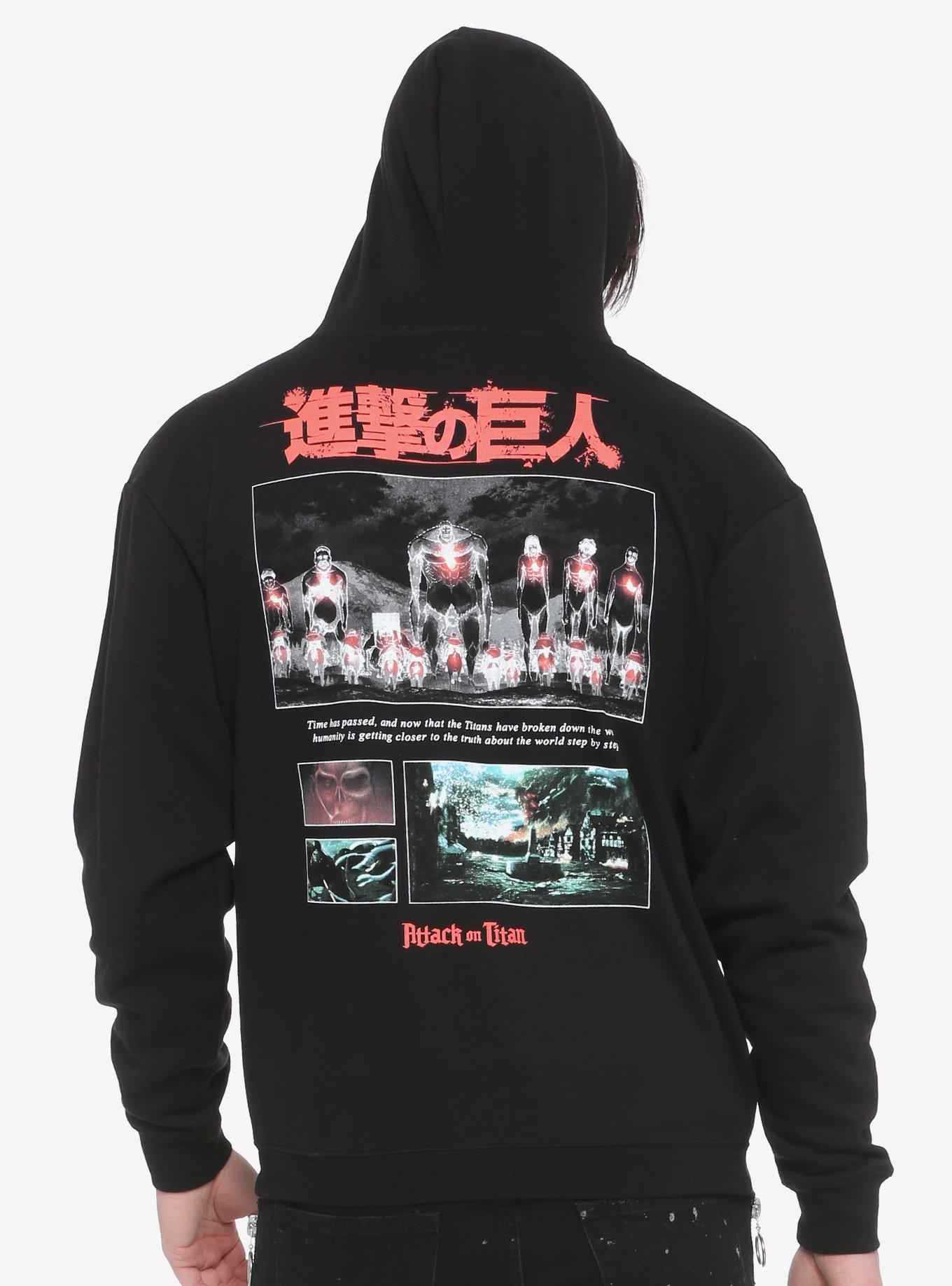 Attack On Titan Open Hoodie, MULTI, alternate