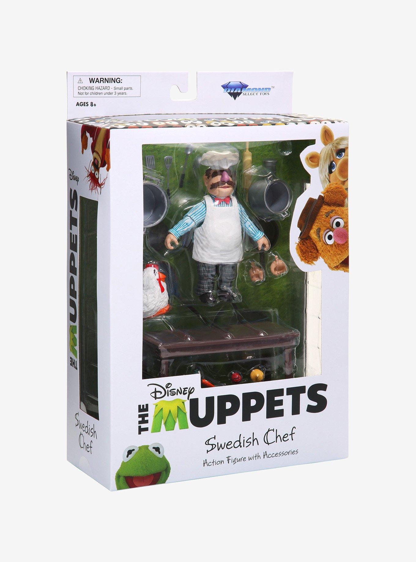 Diamond Select Toys The Muppets Select Best of Series Swedish Chef Action Figure Set, , alternate