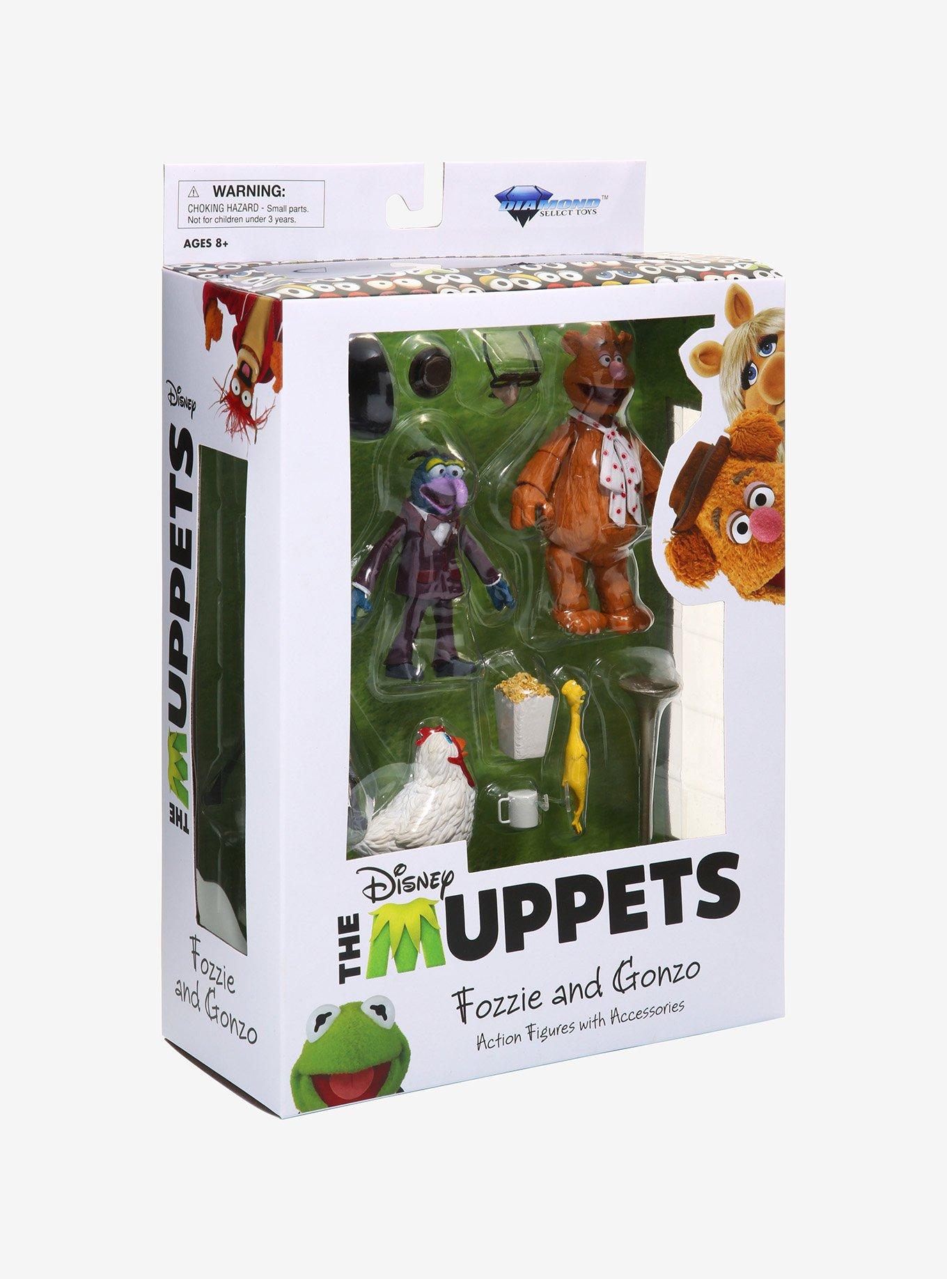 Diamond Select Toys The Muppets Select Best of Series Fozzie & Gonzo Action Figure Set, , alternate