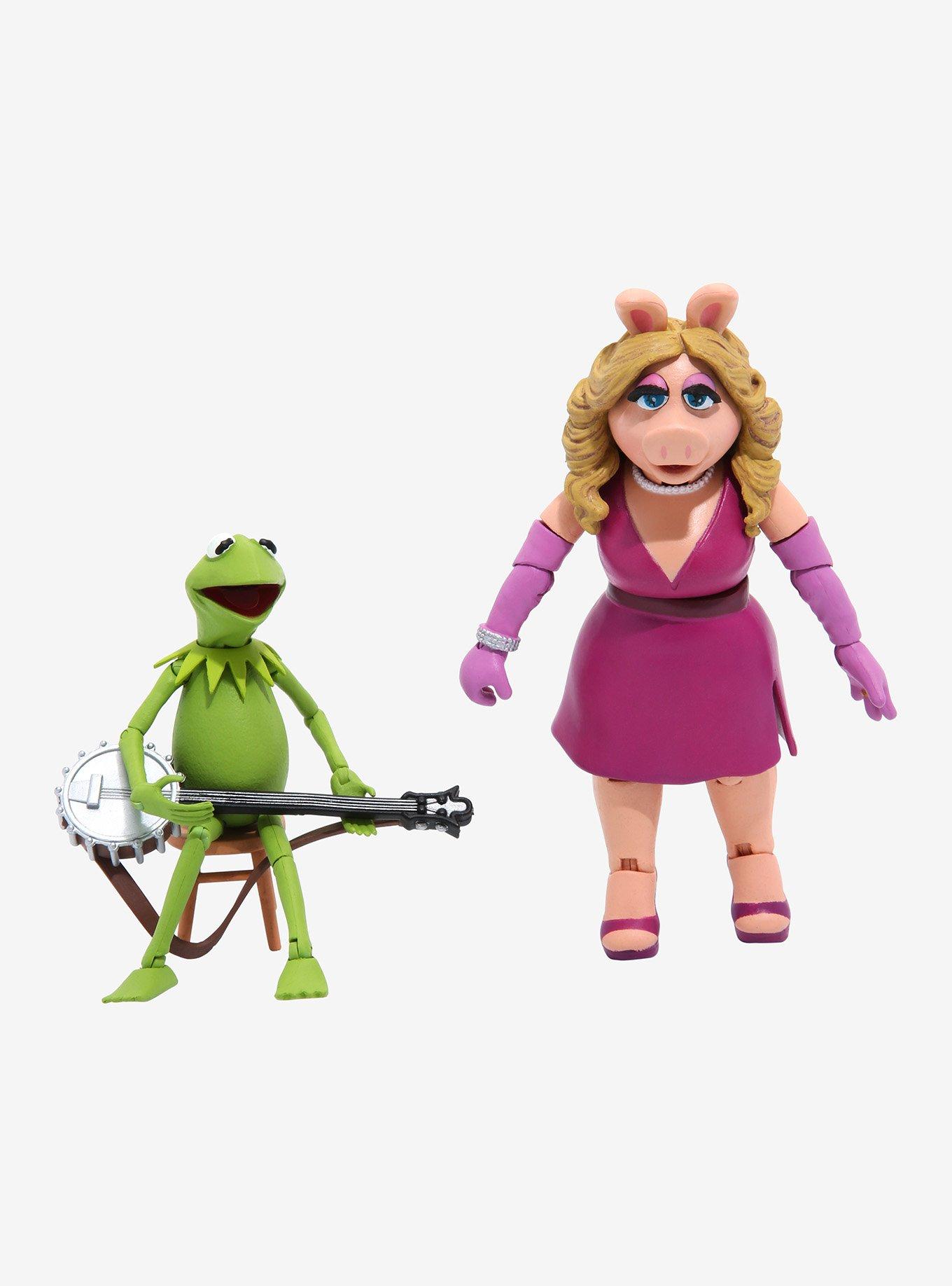 Diamond Select Toys The Muppets Best of Series 1: Kermit & Miss Piggy  Action Figure Two-Pack, Multicolor