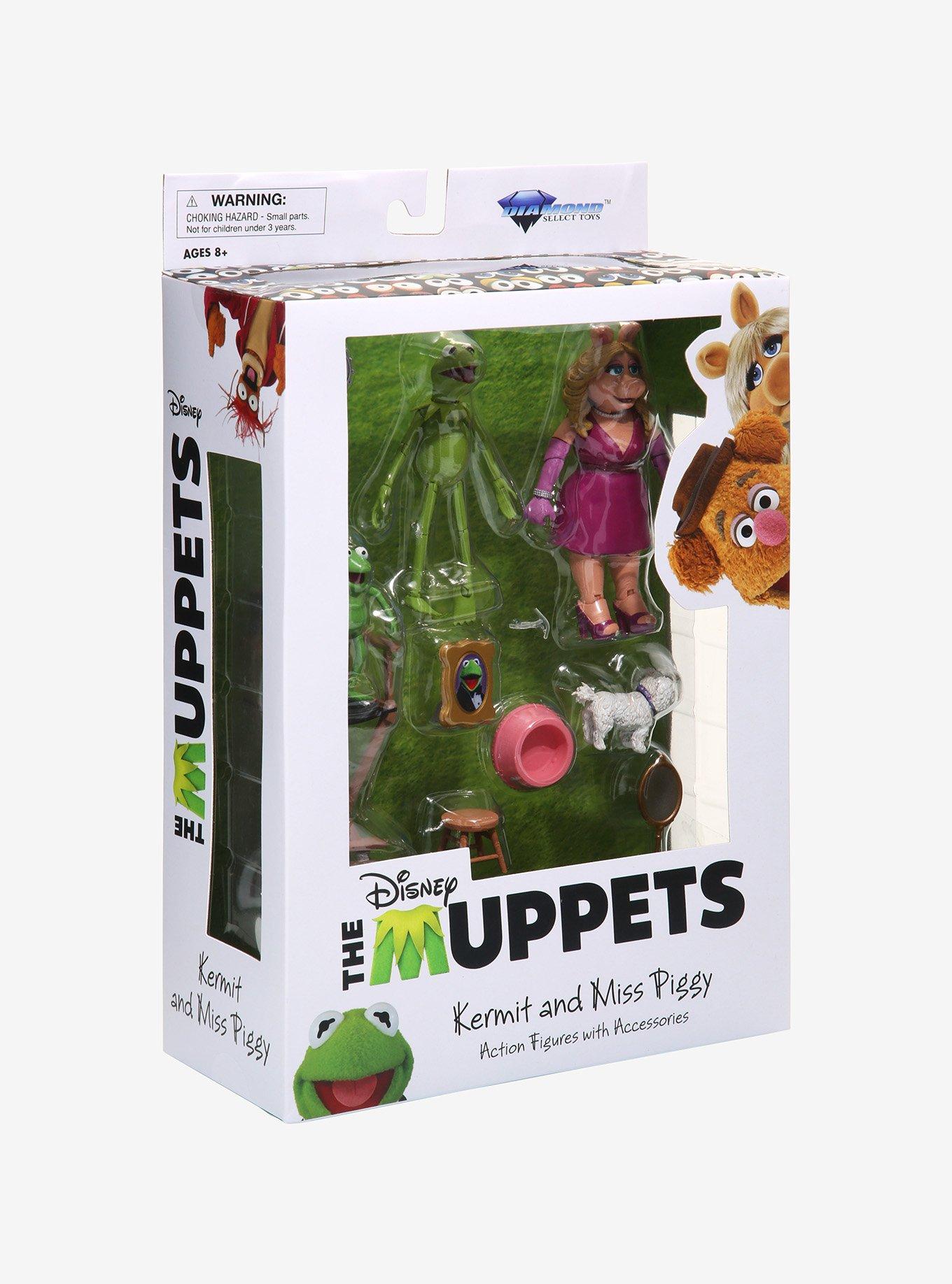 Diamond Select Toys The Muppets Select Best of Series Kermit & Miss Piggy Action Figure Set, , alternate