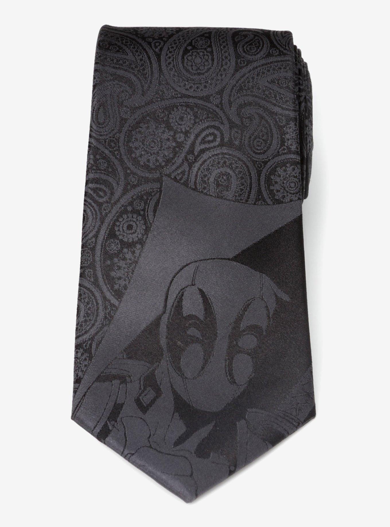 Marvel Deadpool Hidden Paisley Black Silk Tie, , alternate