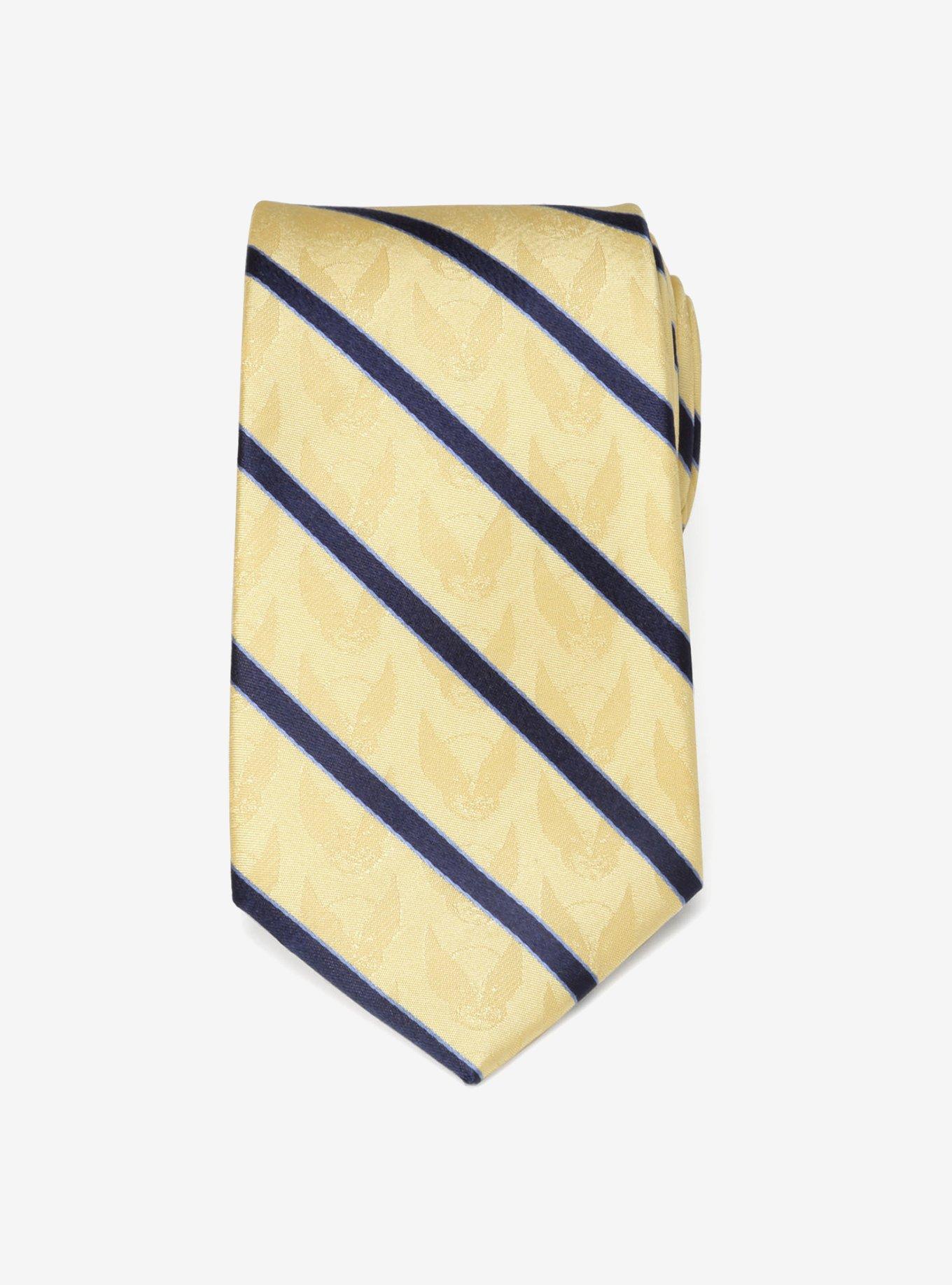 Marvel X-Men Wolverine Mask Yellow and Navy Silk Tie