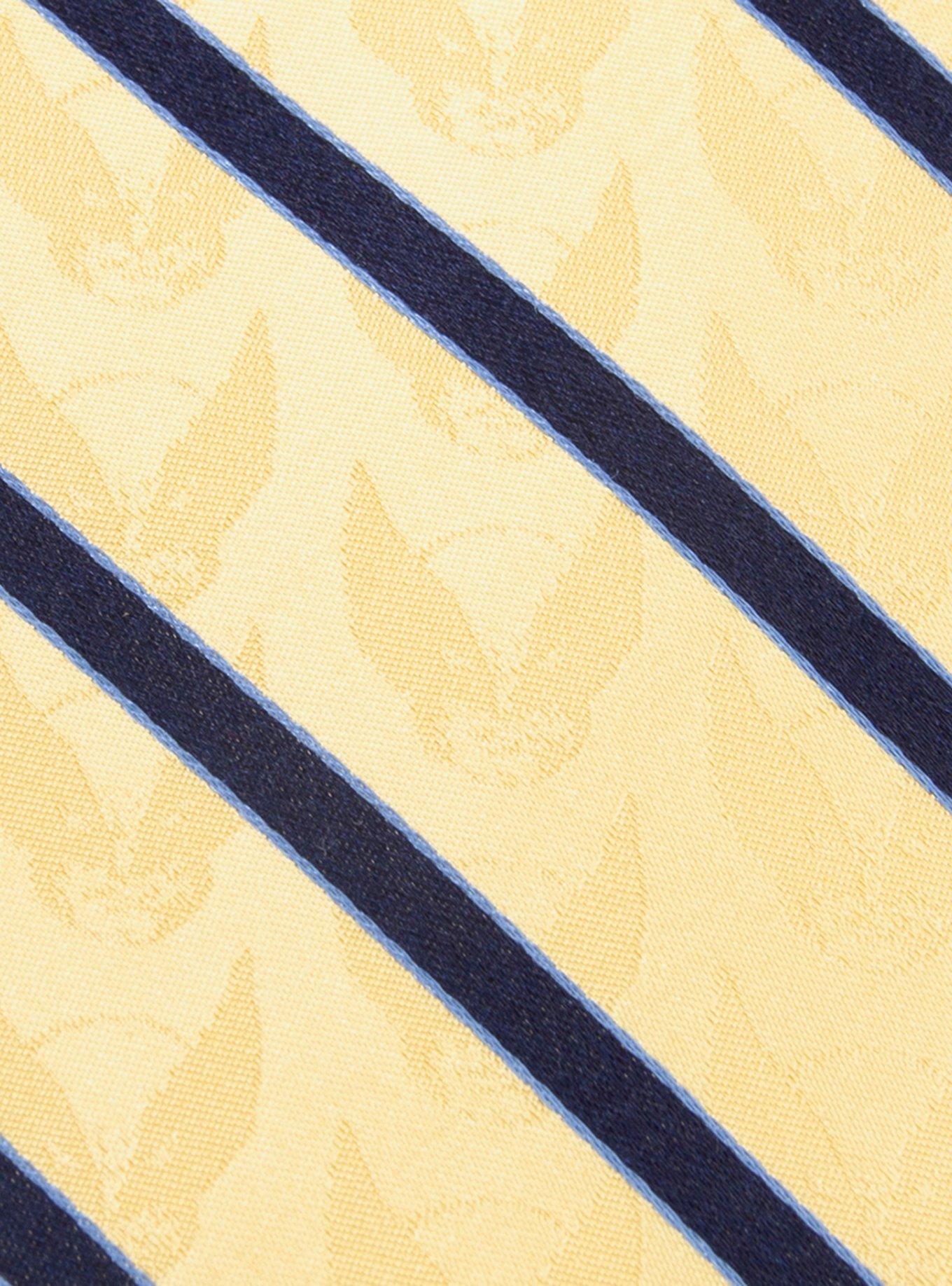 Marvel X-Men Wolverine Mask Yellow and Navy Silk Tie