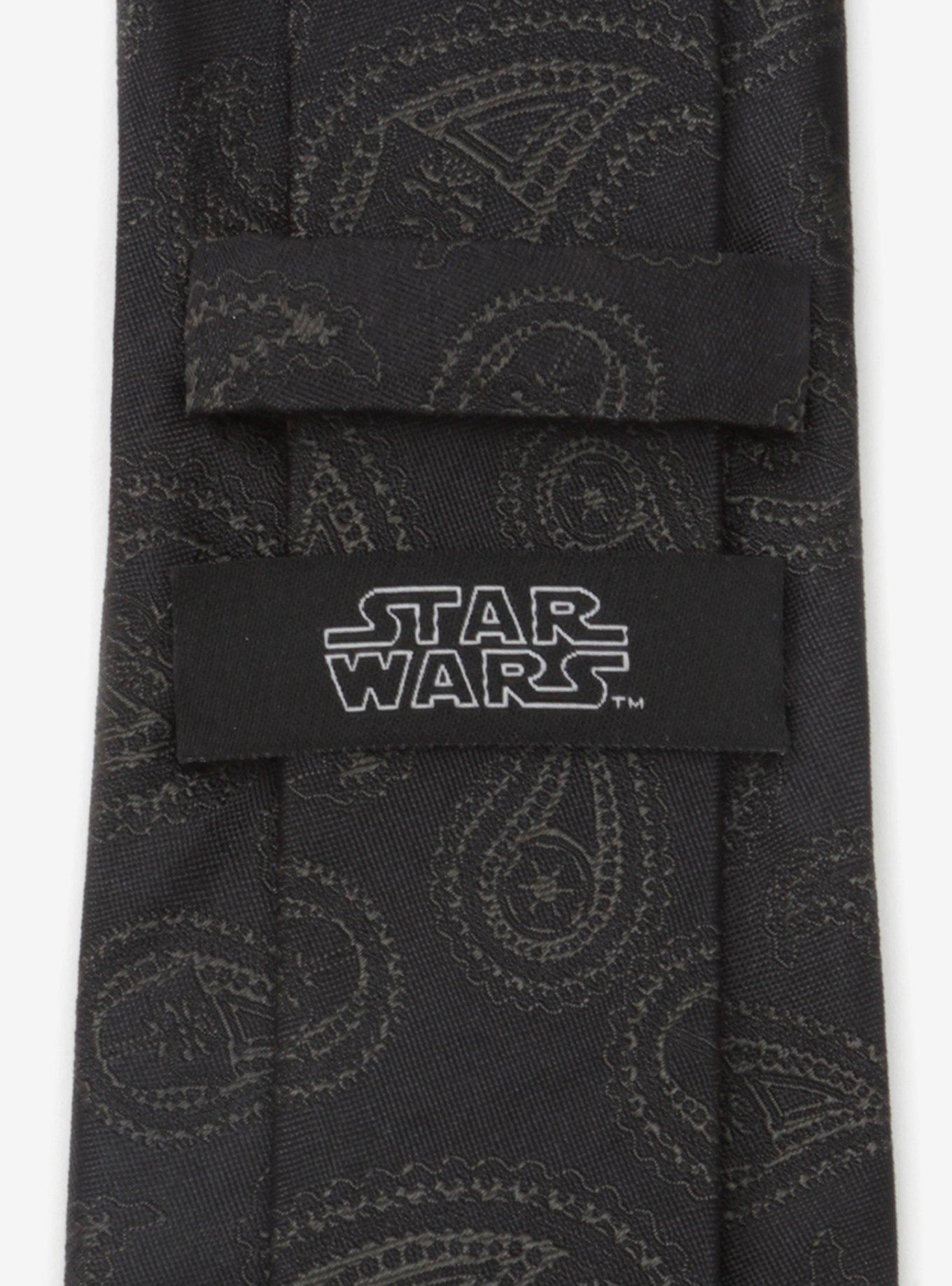 Star Wars Darth Vader Paisley Black Silk Tie, , alternate
