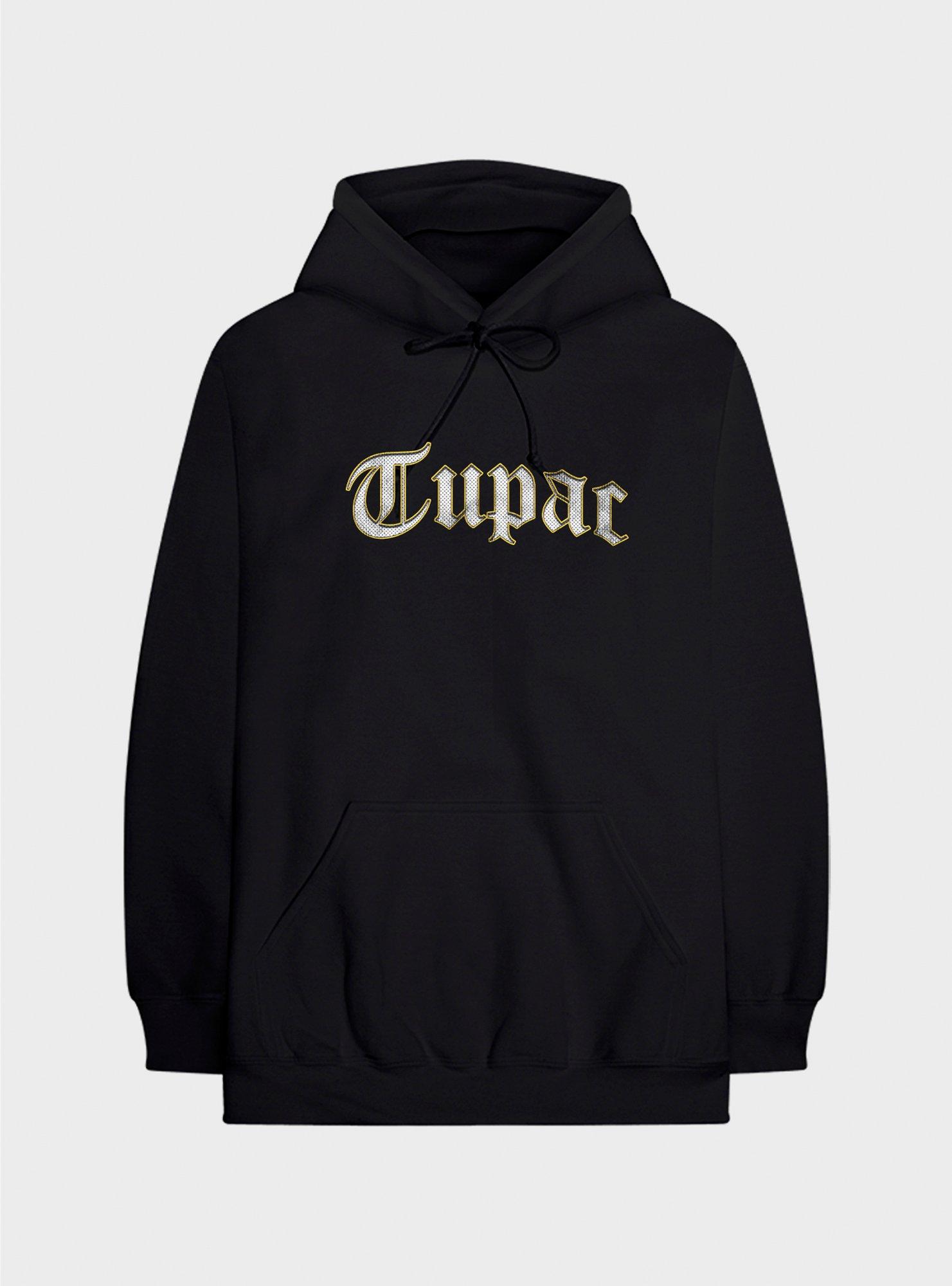 Tupac Me Against The World Hoodie, BLACK, alternate