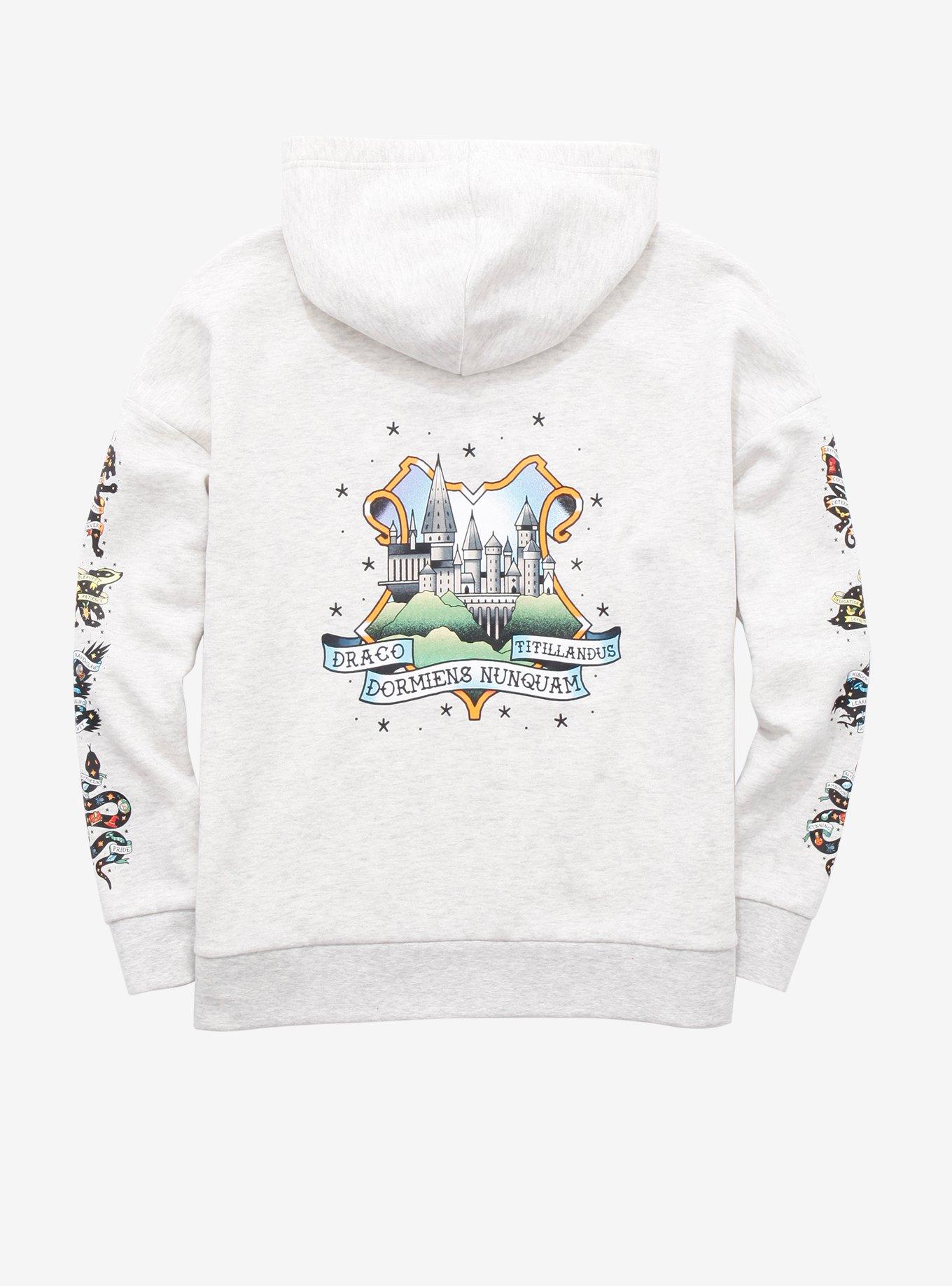 Harry Potter Animal Silhouettes Lace-Up Hoodie, MULTI, alternate