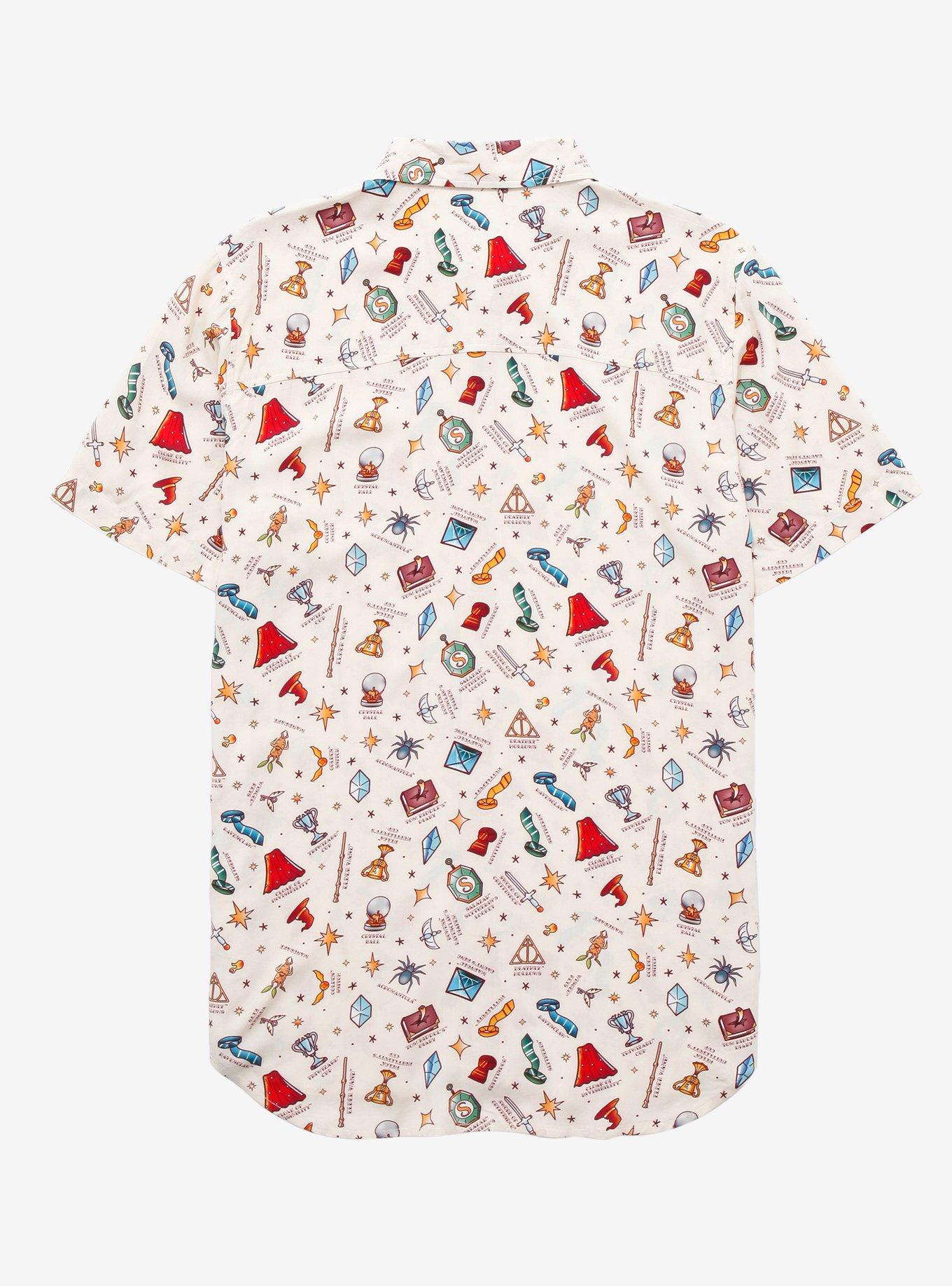 Harry Potter Icons Woven Button-Up, MULTI, alternate