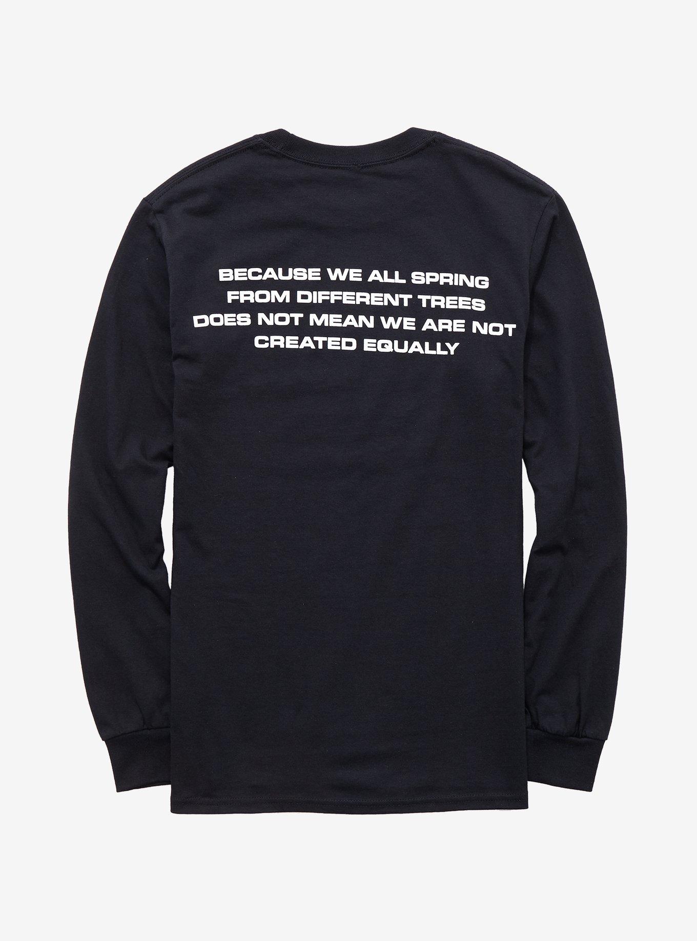 Tupac Family Tree Girls Long-Sleeve T-Shirt, BLACK, alternate