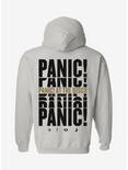 Panic! At The Disco Repeat Logo Girls Hoodie, GREY, alternate