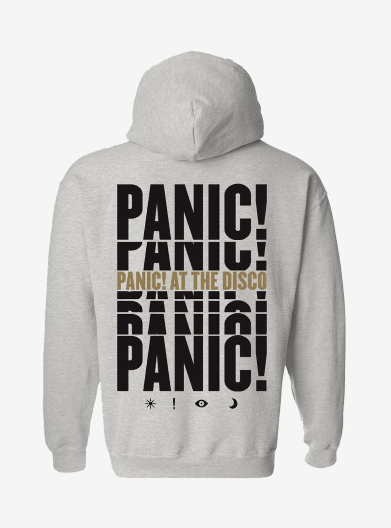 Panic! At The Disco Repeat Logo Girls Hoodie, GREY, alternate
