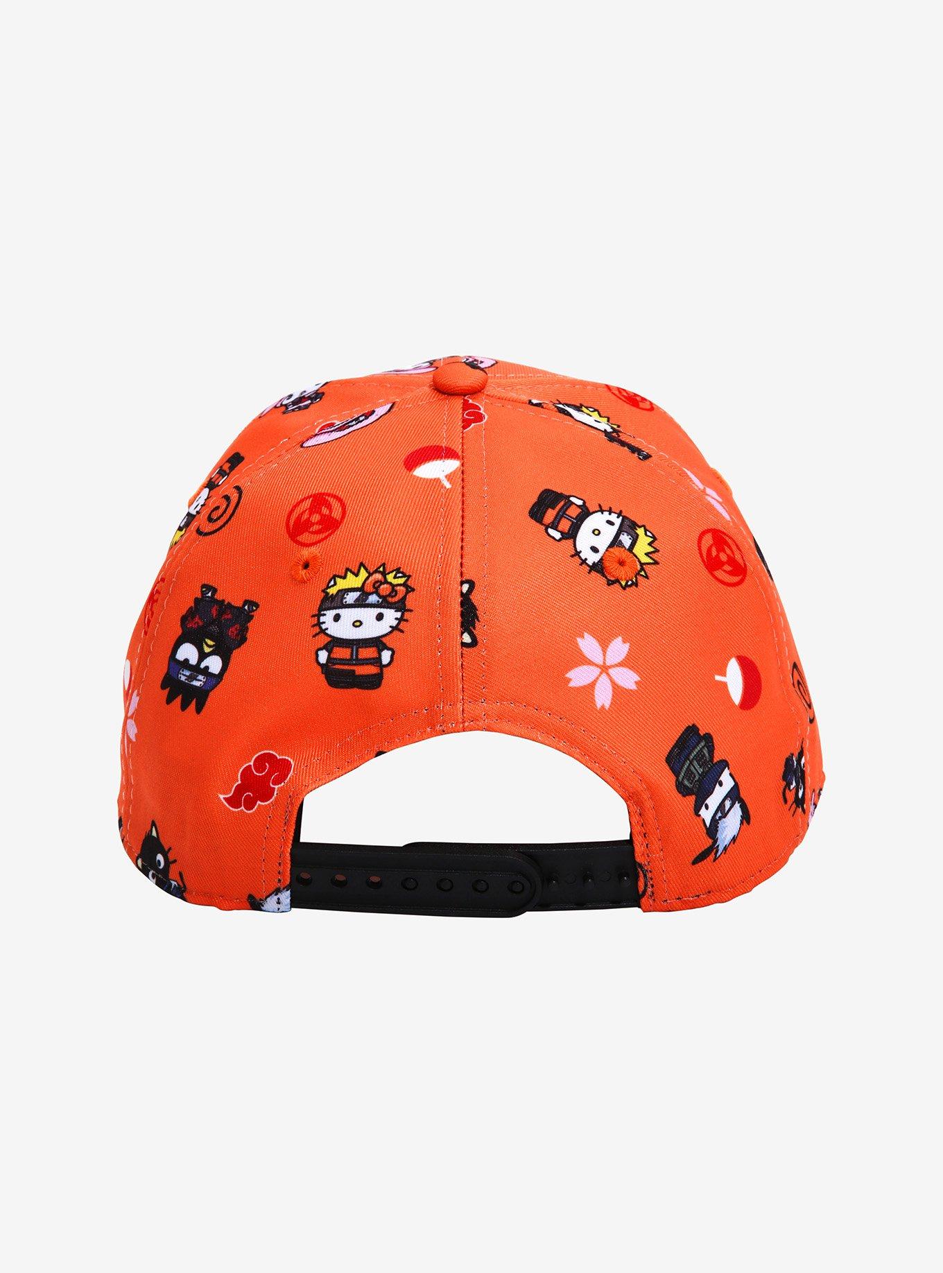 Naruto Shippuden X Hello Kitty And Friends Character Snapback Hat, , alternate