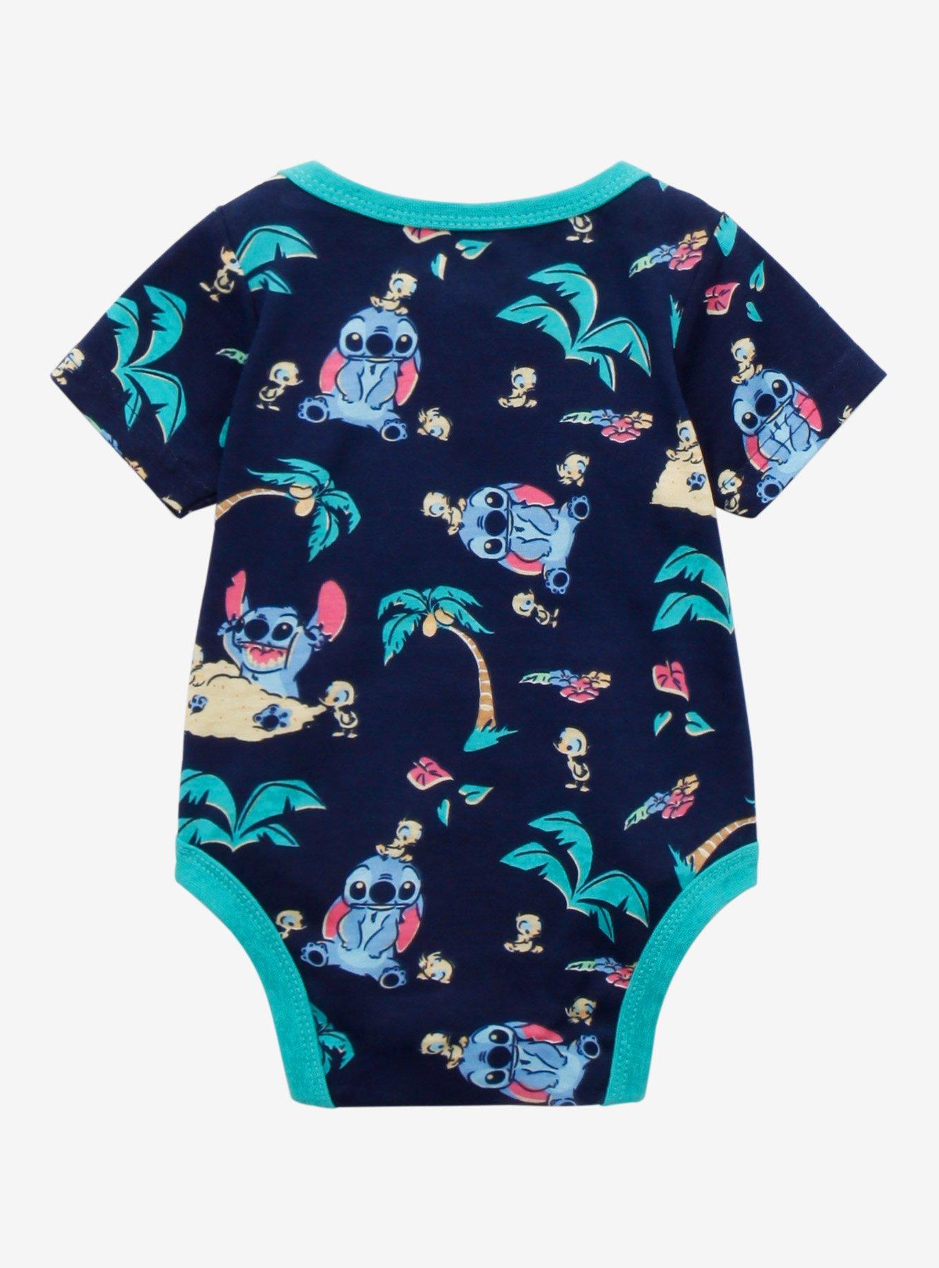 Disney Lilo & Stitch Stitch with Duckling Infant One-Piece - BoxLunch Exclusive, BLUE, alternate