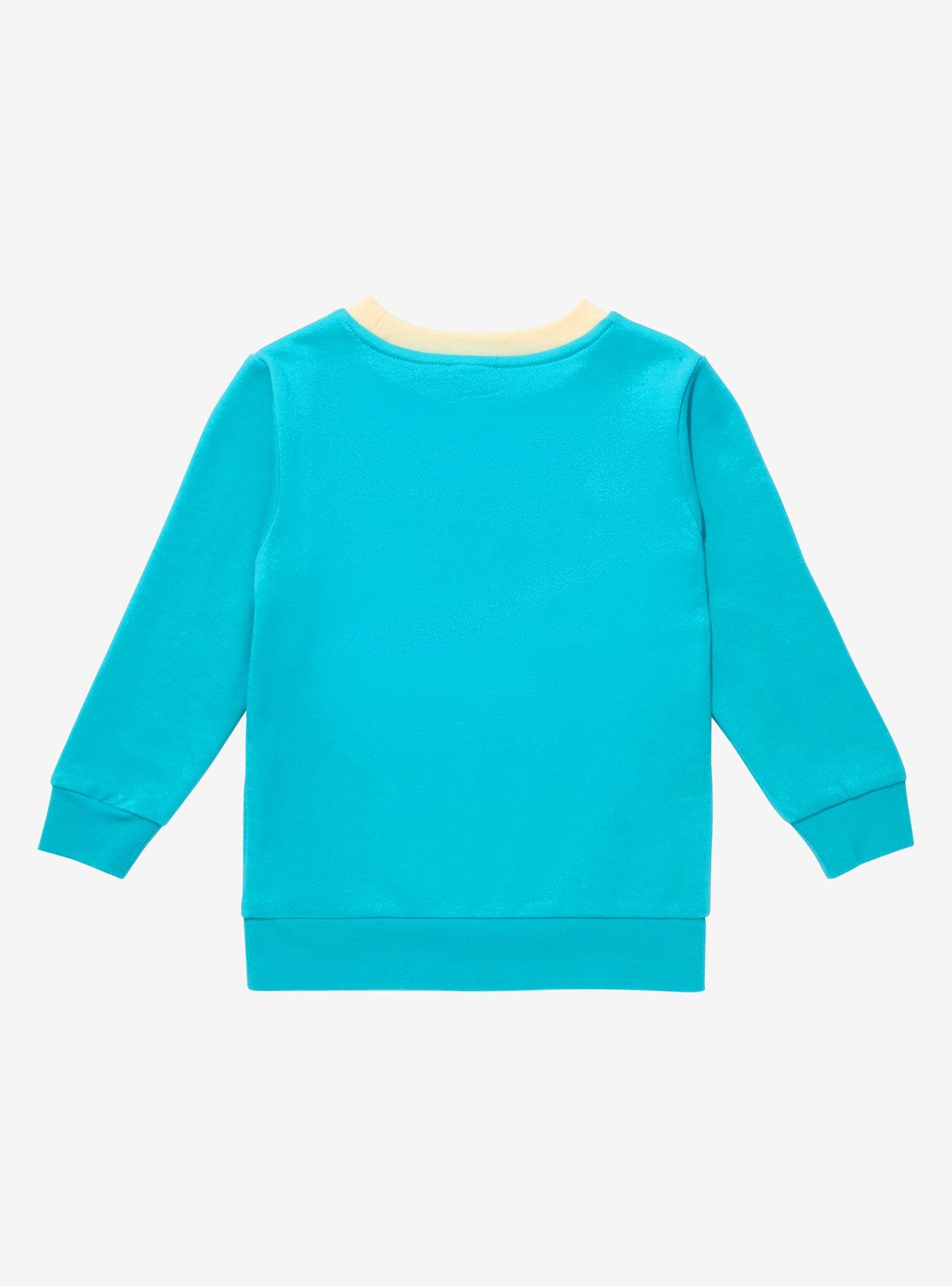 Disney Lilo & Stitch Ducklings Panel Toddler Crewneck - BoxLunch Exclusive, TEAL, alternate