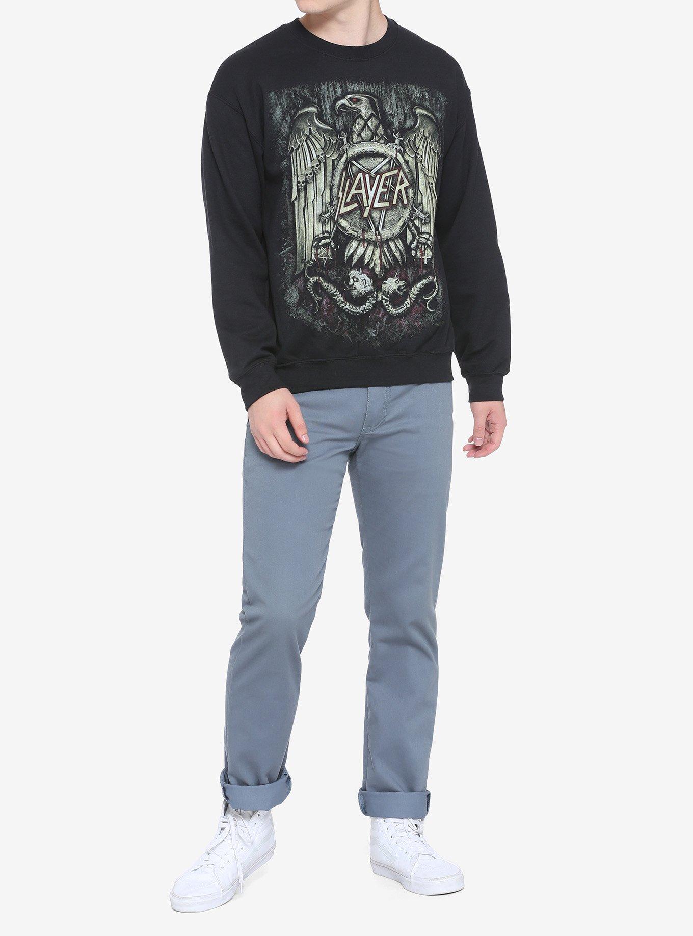 Slayer Eagle Logo Sweatshirt, BLACK, alternate