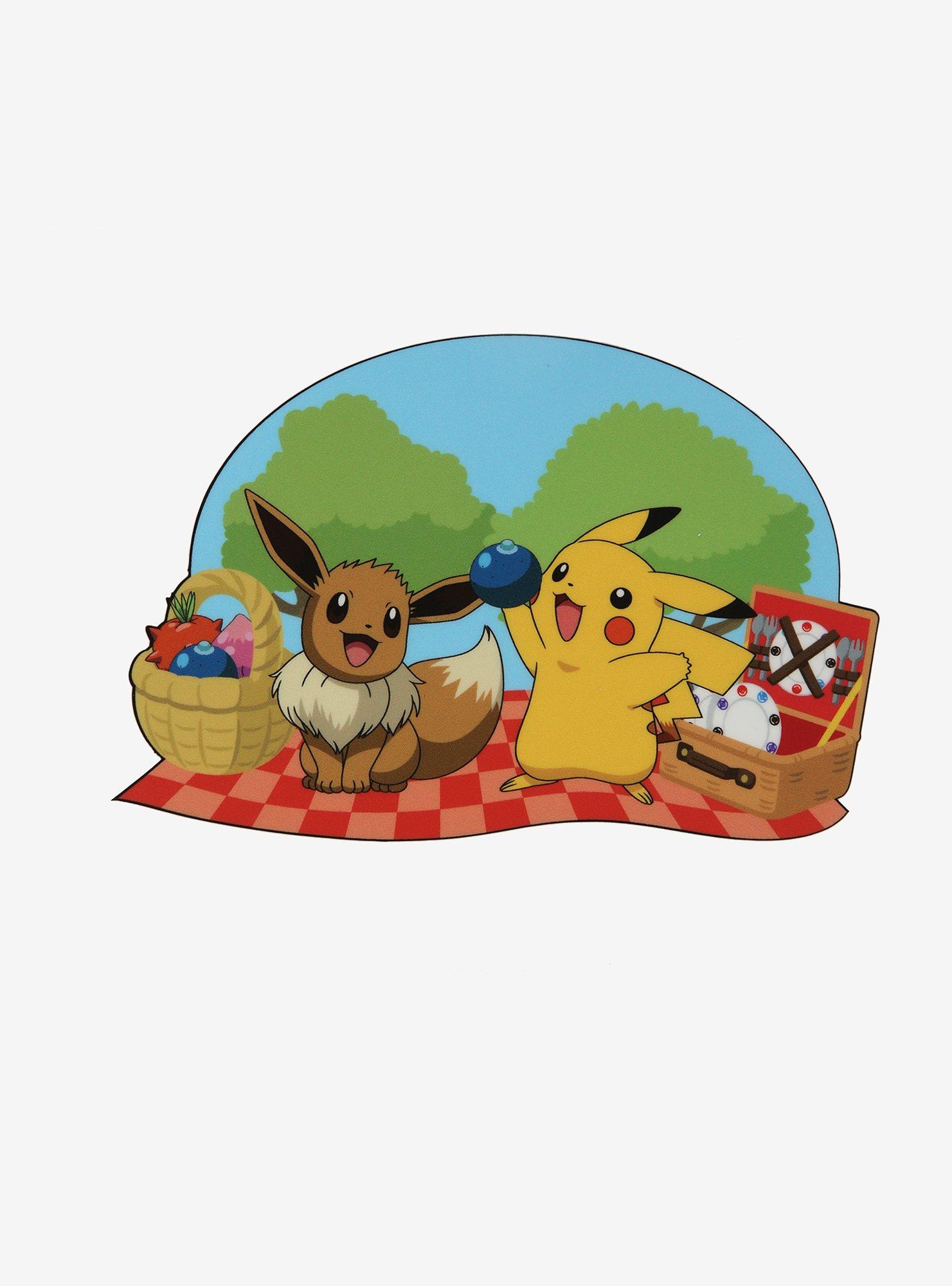 Pokemon Pikachu & Eevee Large Tech Decal, , alternate