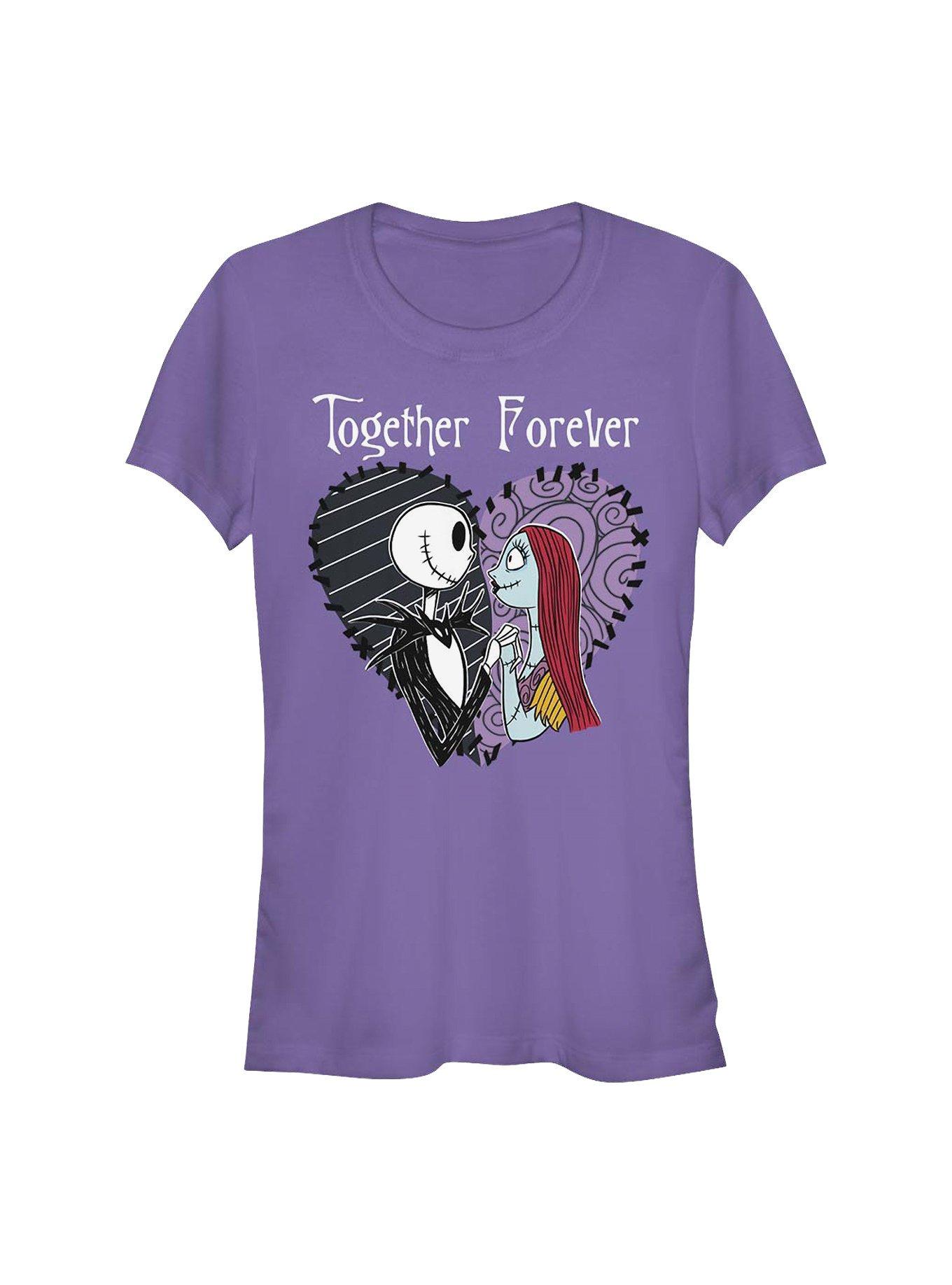 The Nightmare Before Christmas Jack & Sally Together Forever Girls T-Shirt