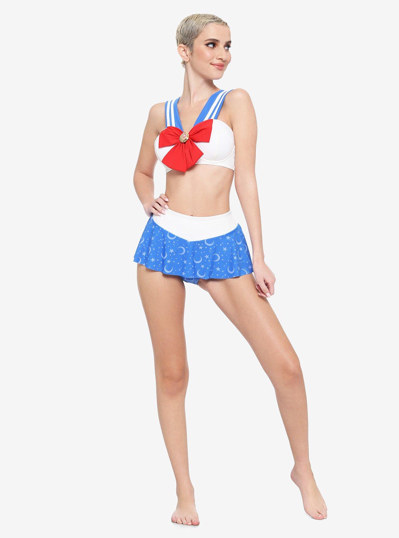 Sailor Moon Cosplay Skirted Swim Bottoms, MULTI, alternate