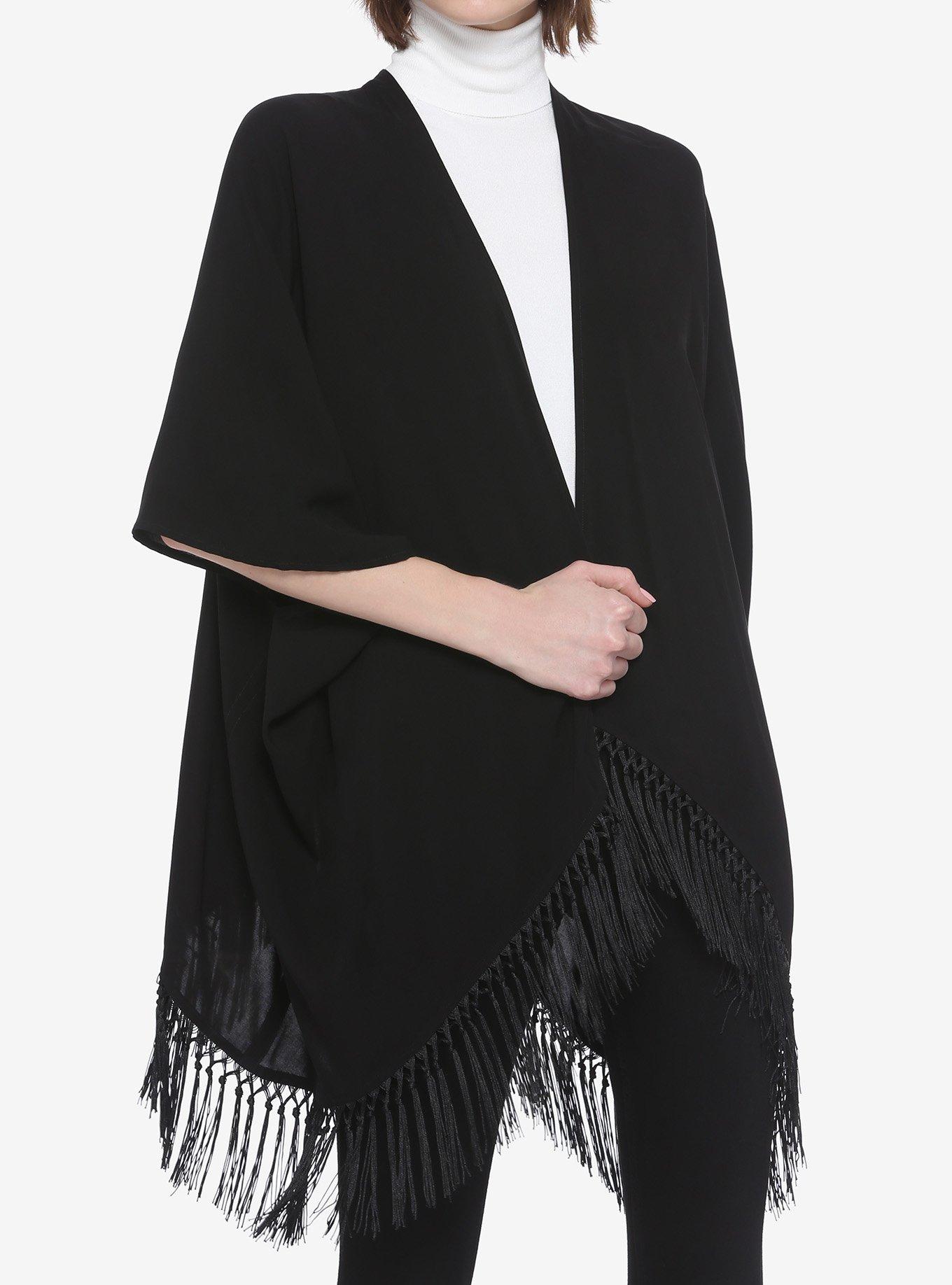 Death Moth Kimono, BLACK, alternate