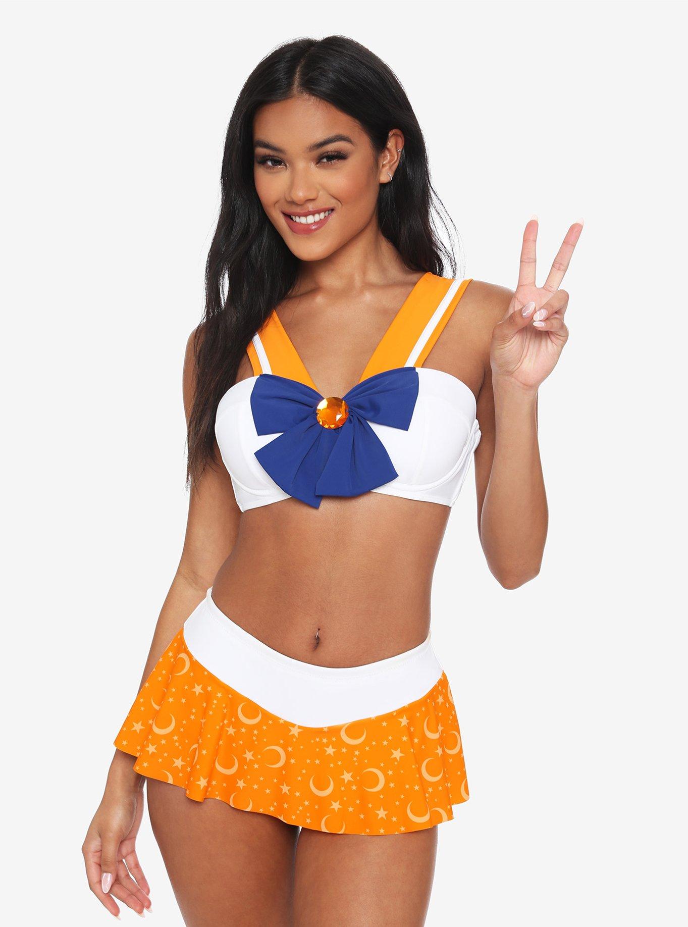 Sailor Moon Sailor Venus Swim Top, MULTI, alternate