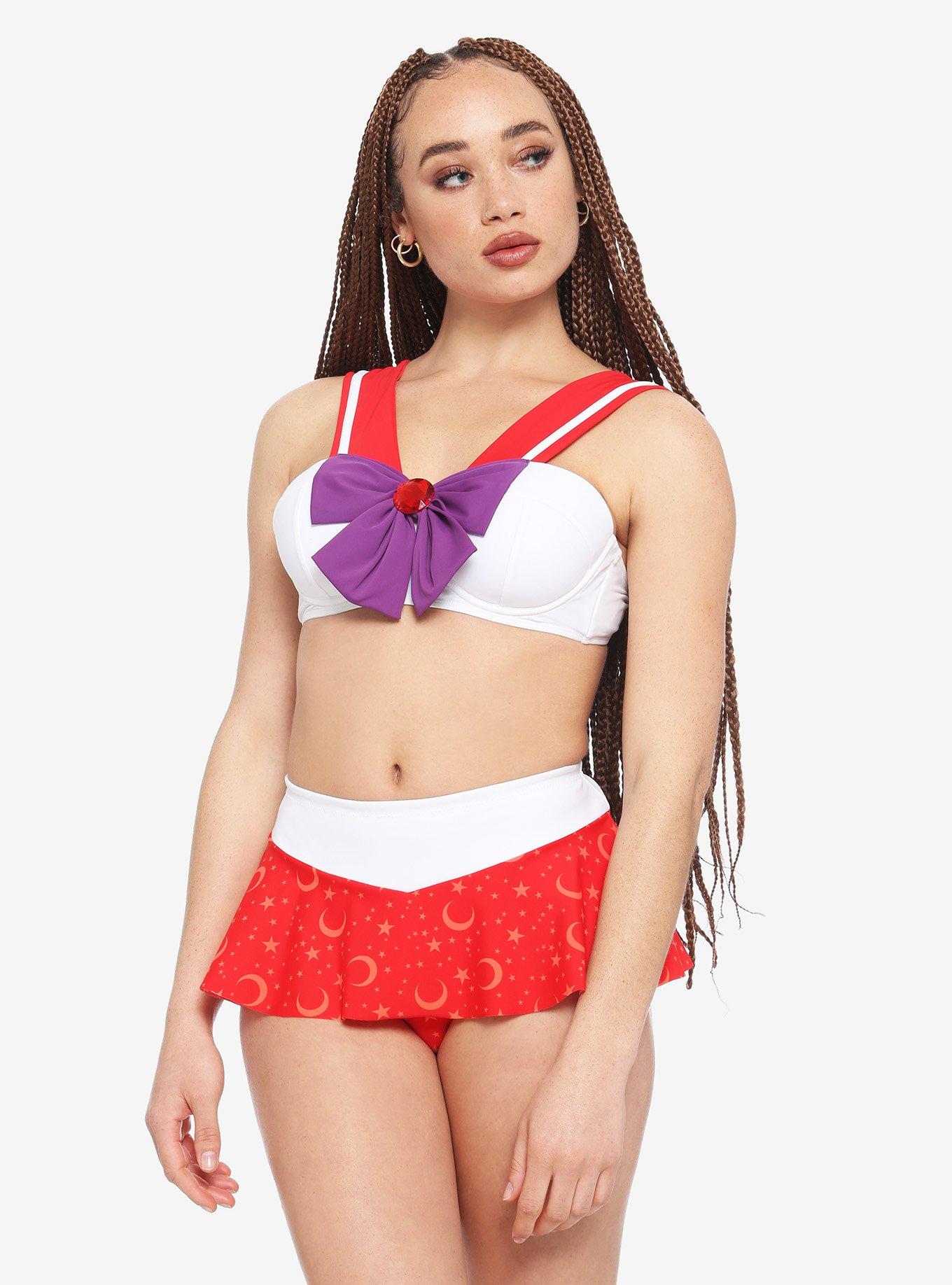 Sailor Moon Sailor Mars Swim Top, MULTI, alternate