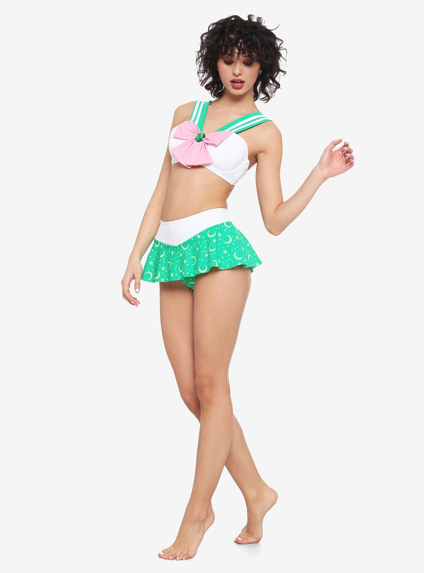 Sailor Moon Sailor Jupiter Cosplay Swim Top, MULTI, alternate