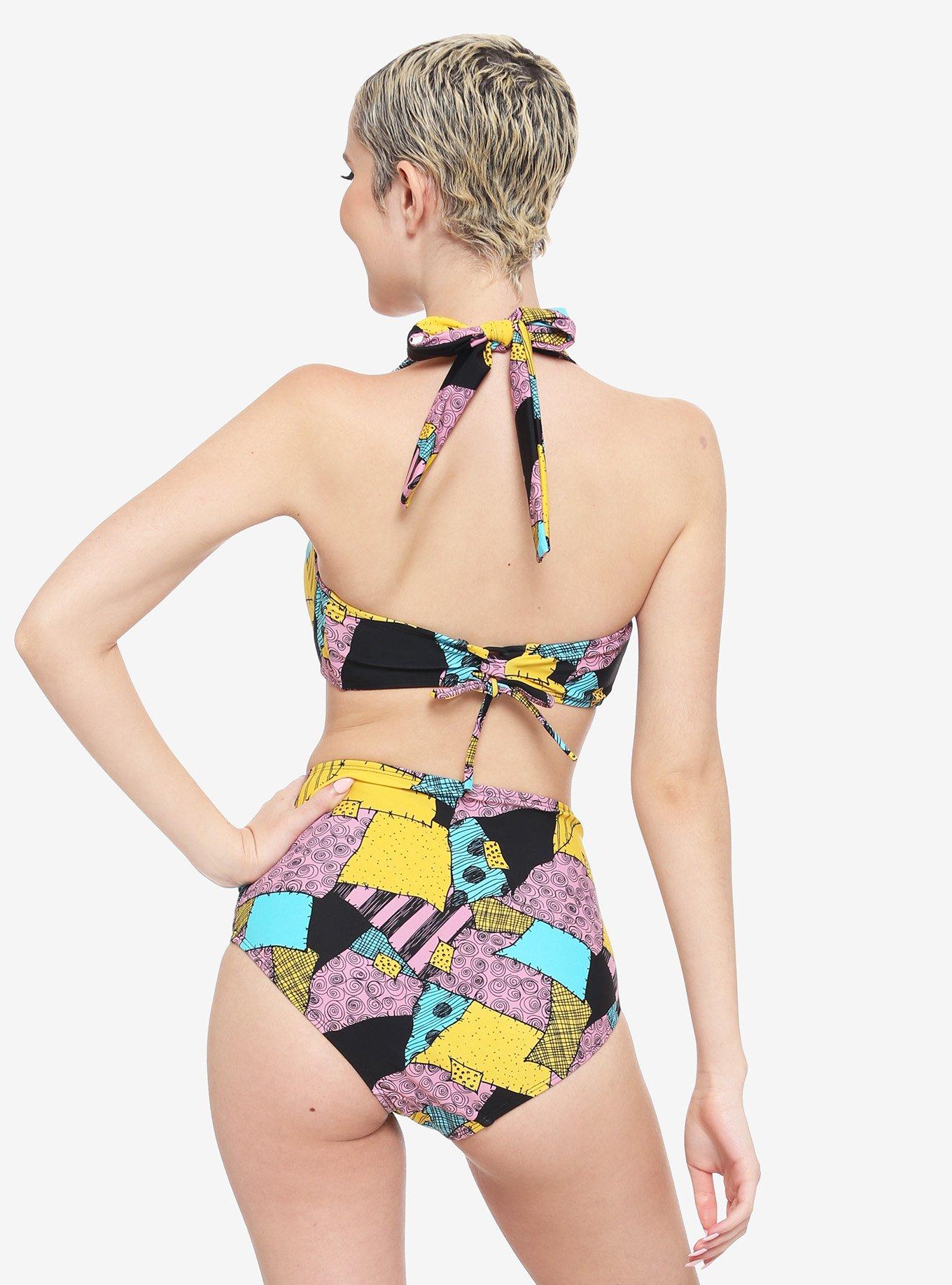The Nightmare Before Christmas Sally Halter Swim Top, MULTI, alternate