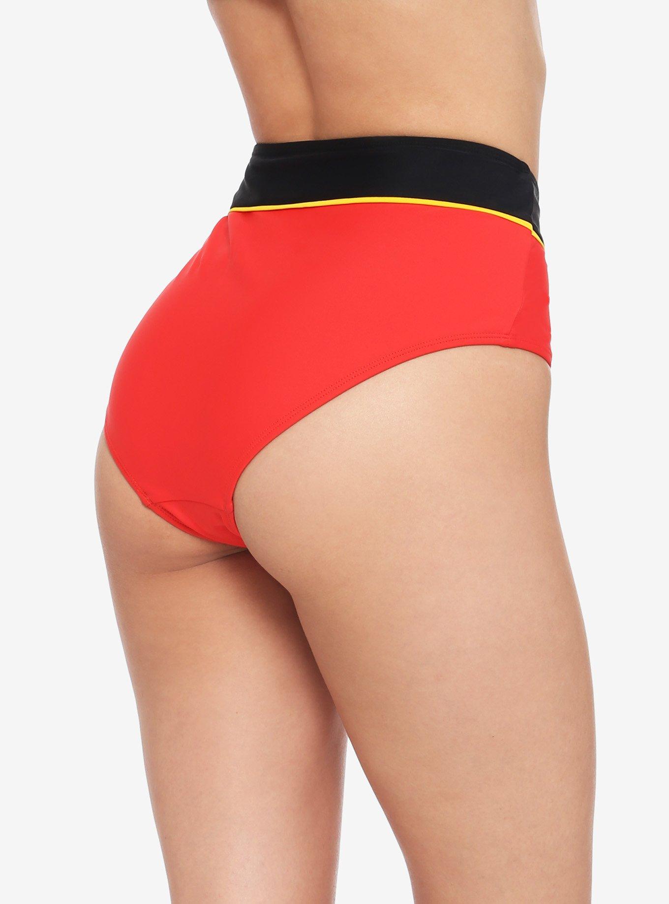 Disney Mickey Mouse High-Waisted Swim Bottoms, MULTI, alternate